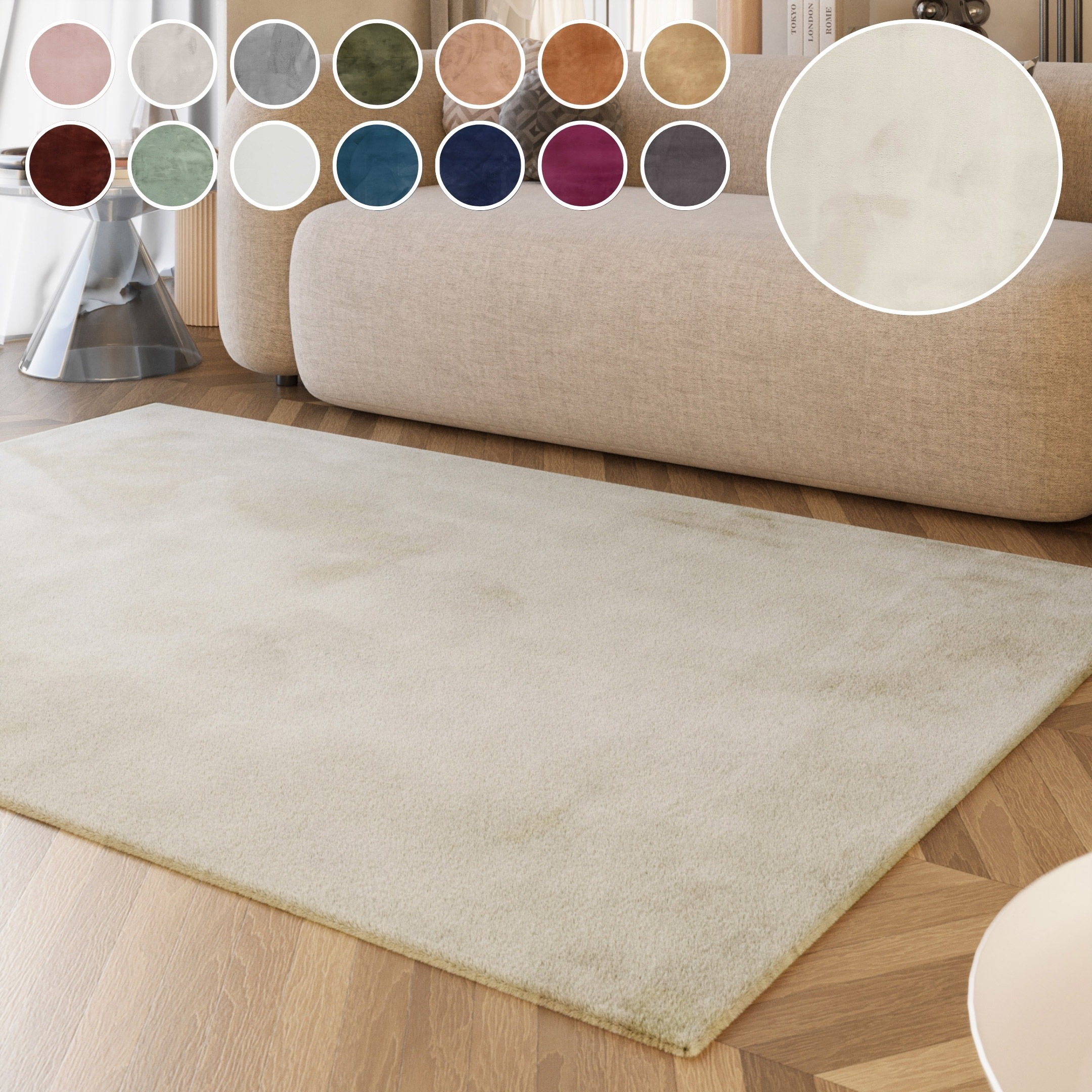 Esprit Hochflor-Teppich »Alice ESP-4377, Kunstfell«, rechteckig, 25 mm Höhe günstig online kaufen
