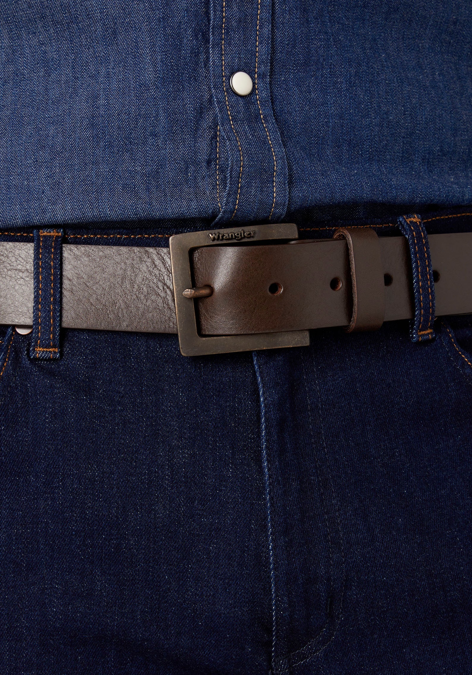 Wrangler Ledergürtel »KABEL BUCKLE«