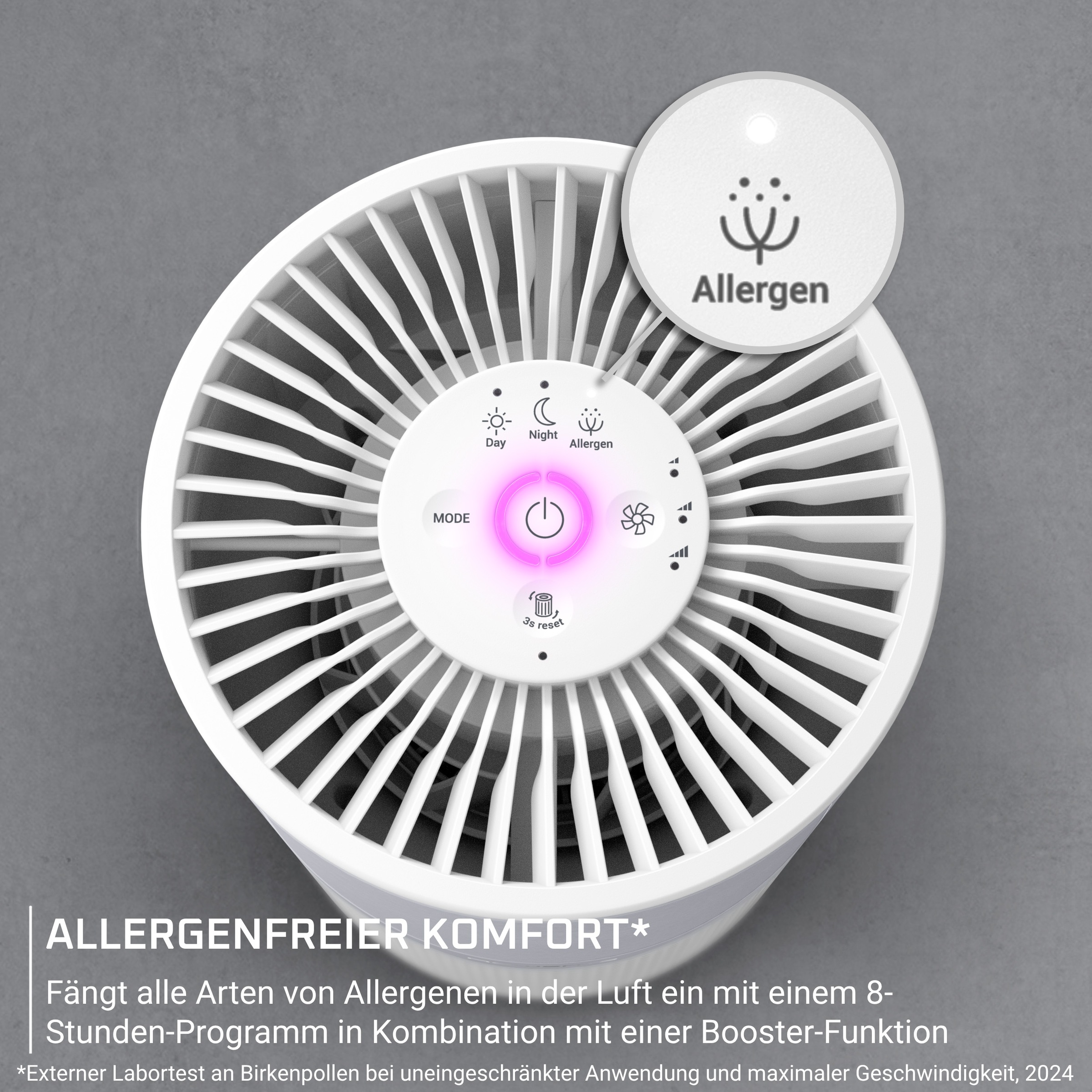 Rowenta Luftreiniger »Pure Air Compact, Echtzeit-Luftqualitätsanzeige« für 52 qm Räume 3-in-1 Filterung, Energieeffizienter Luftreiniger mit Digitalmotor