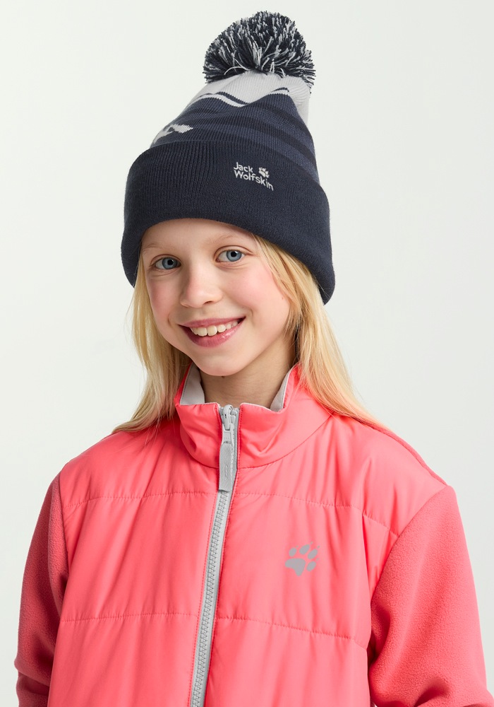 Jack Wolfskin Bommelmütze »STRIPY POMPOM BEANIE K«
