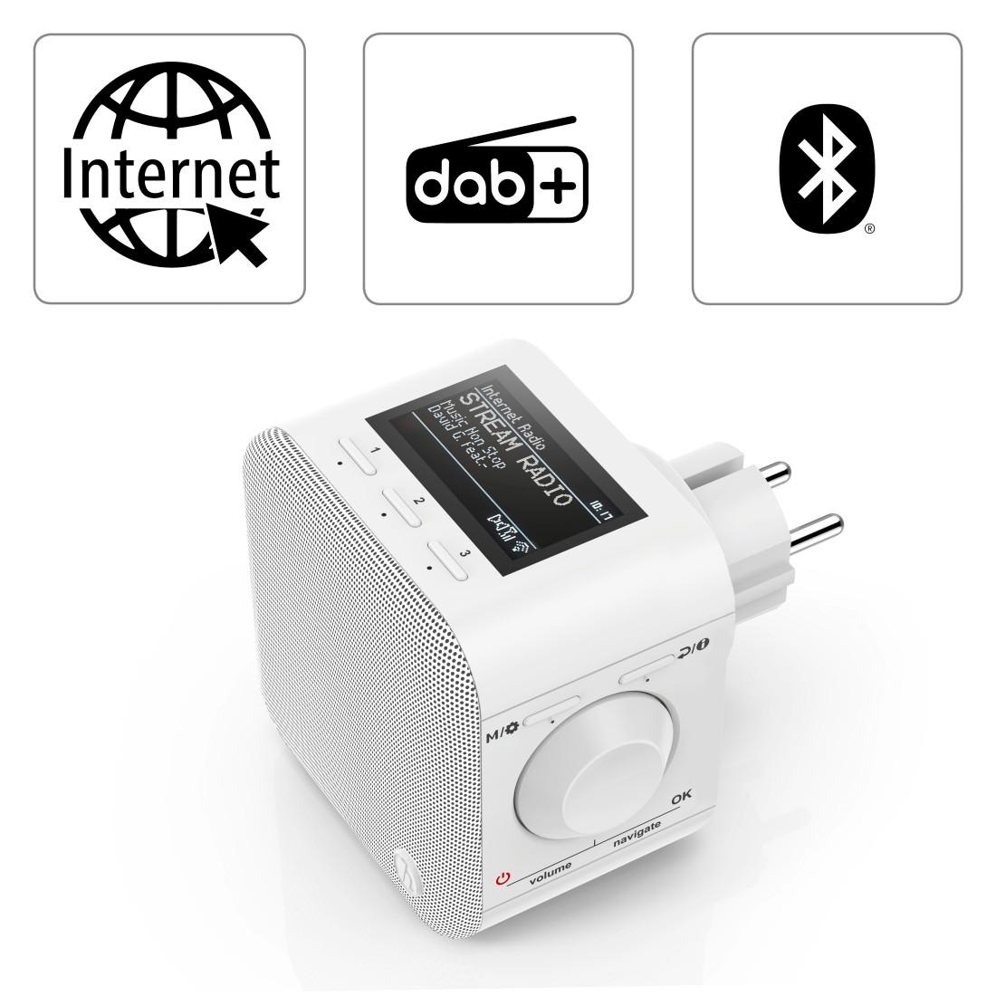 Hama Digitalradio (DAB+) »Internetradio Digitalradio m. Stecker WLAN/ Bluetooth/DAB+Spotify+App«, (WLAN-Bluetooth Digitalradio (DAB+)-FM-Tuner-Internetradio  5 W) auf Raten kaufen