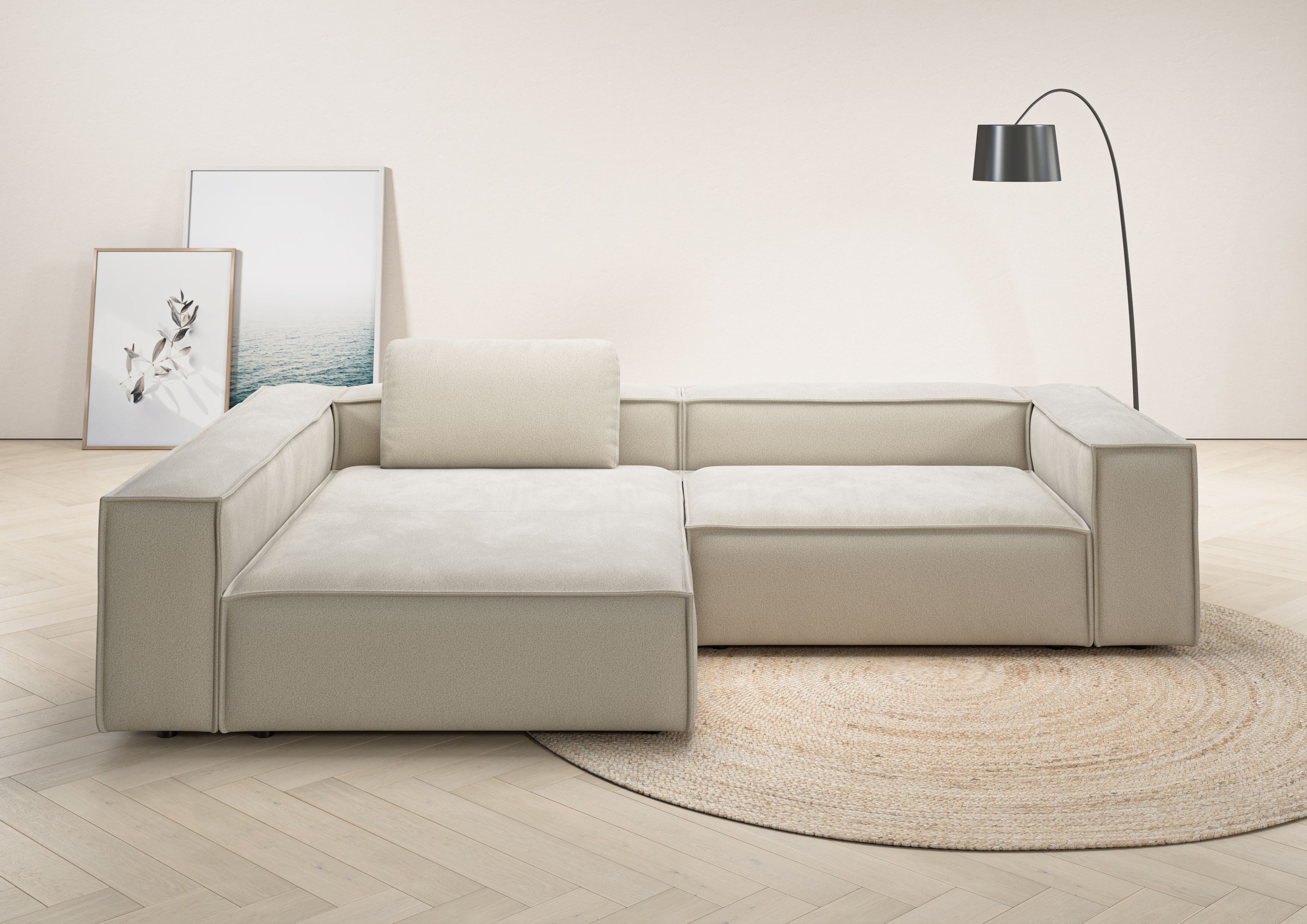 Home affaire Ecksofa »Watertown, moderne XXL L-Form, 306 cm breit« Komforta günstig online kaufen