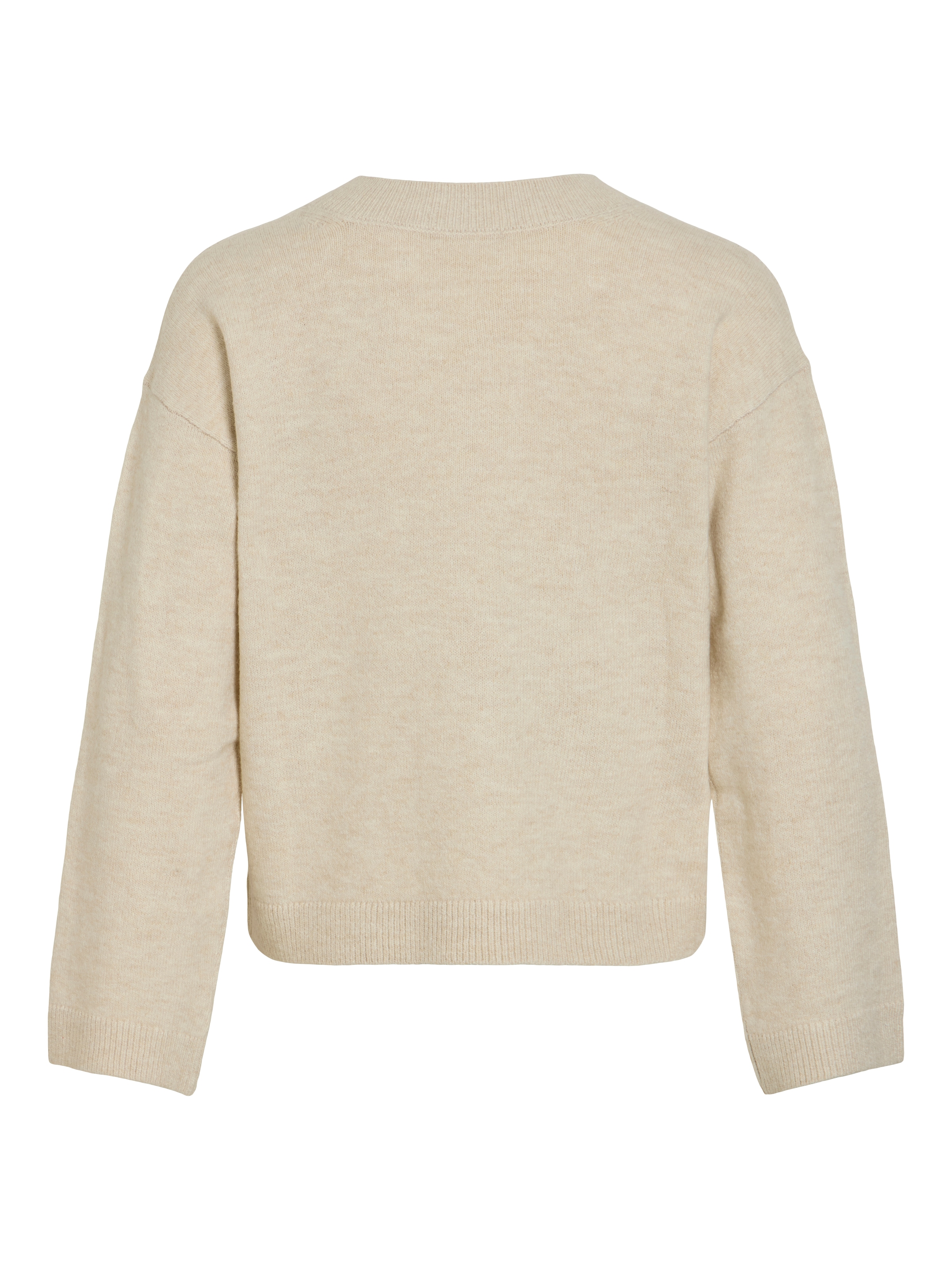 Vila Strickpullover »VILIGA L/S REV V-NECK KNIT TOP - NOOS« Regular Fit, aus Materialmix mit elastischen Eigenschaften