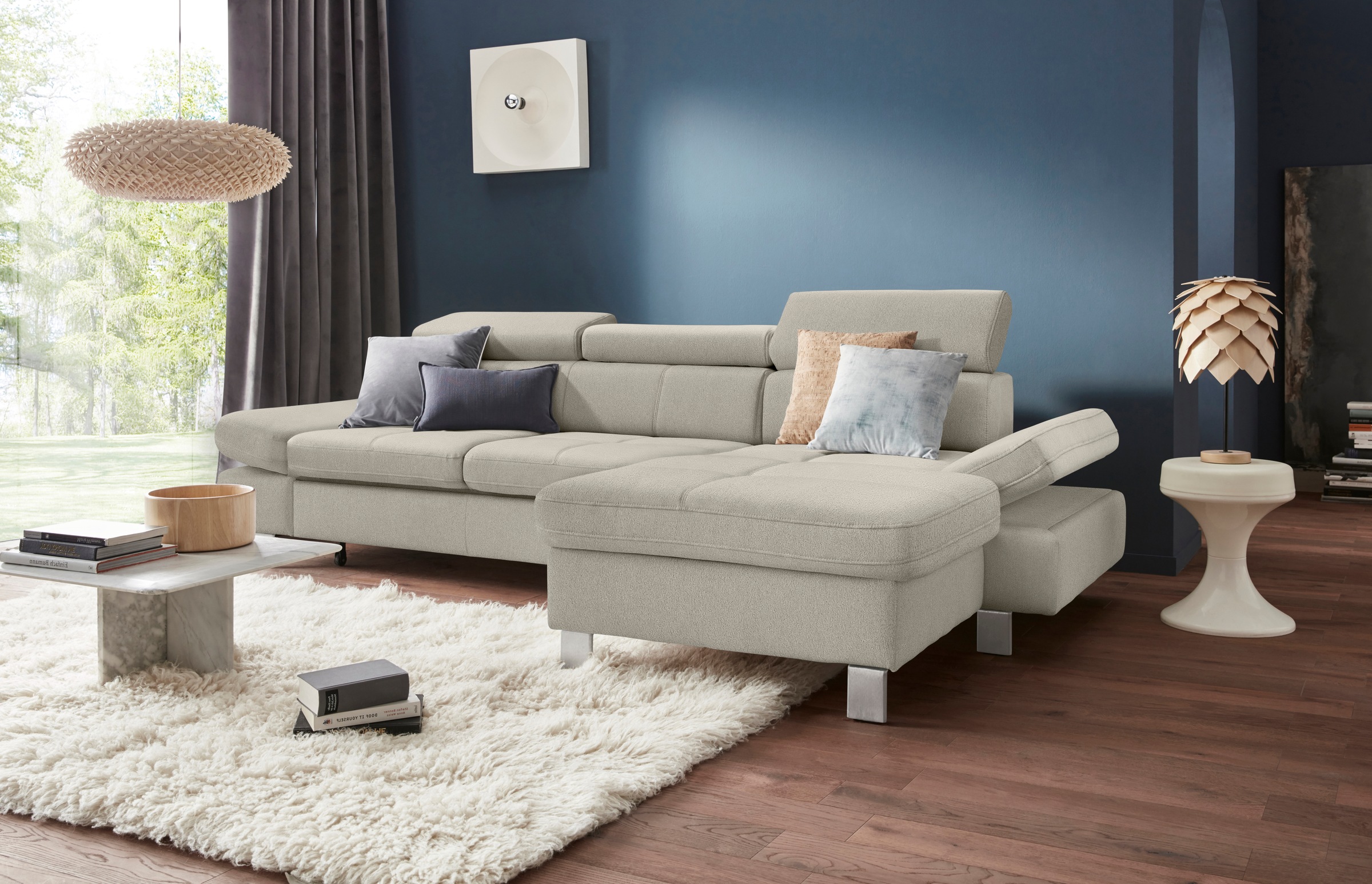 exxpo - sofa fashion Ecksofa »Fiji, hochwertige Detailverarbeitung im Sitz günstig online kaufen