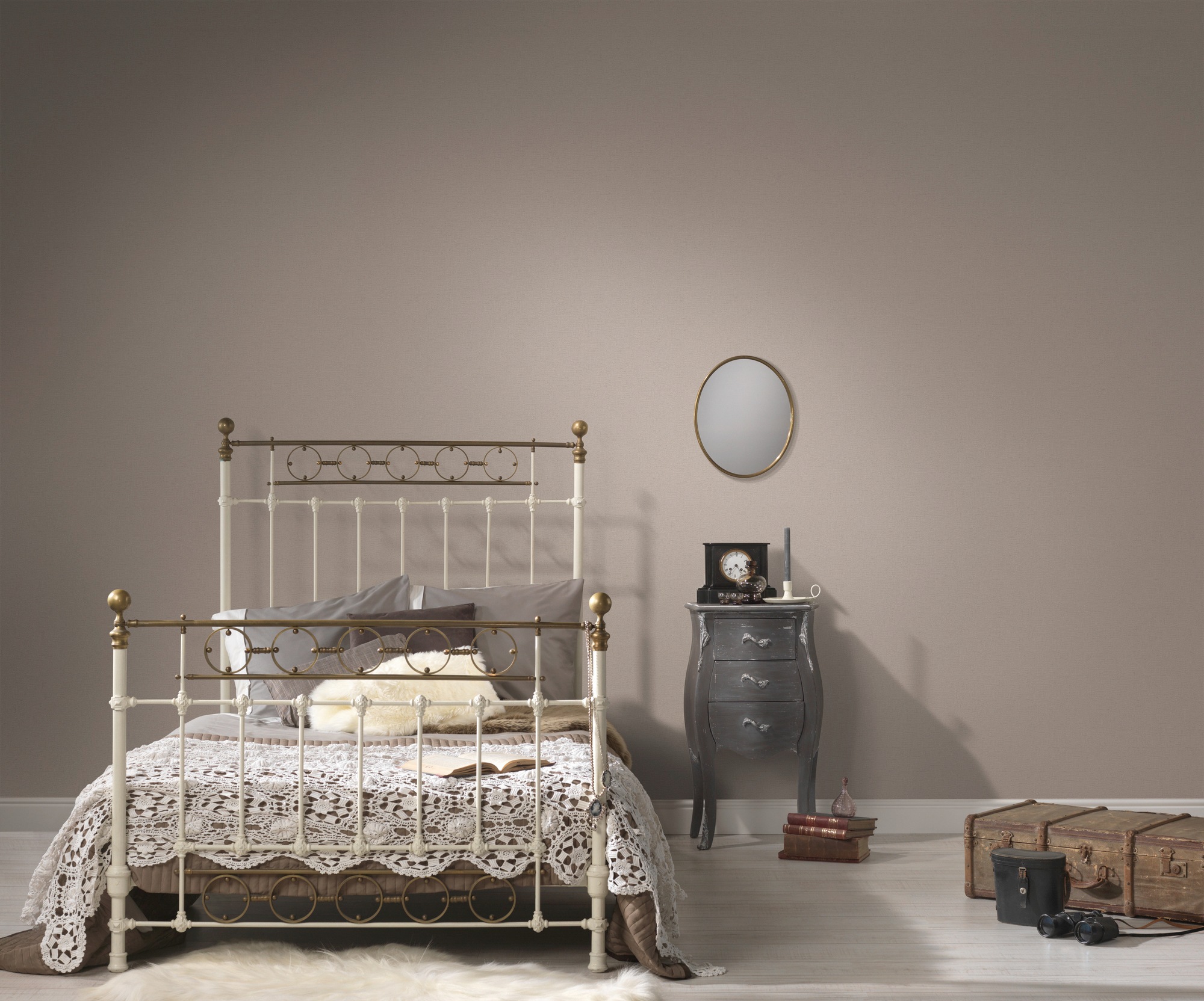 A.S. Création Vliestapete »Attractive«, einfarbig-unifarben-uni, Uni Tapete einfarbig Tapeten Wohnzimmer Schlafzimmer Küche Flur Design