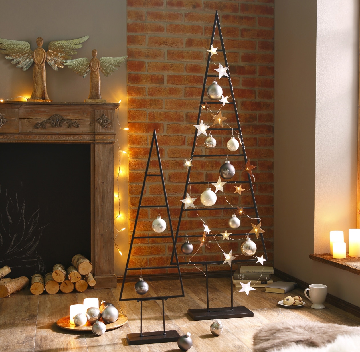 my home Weihnachtsbaumkugel »Chrome, Weihnachtsdeko, Christbaumschmuck, Christbaumkugeln Glas«, (Set, 30 St.), mundgeblasen und handdekoriert