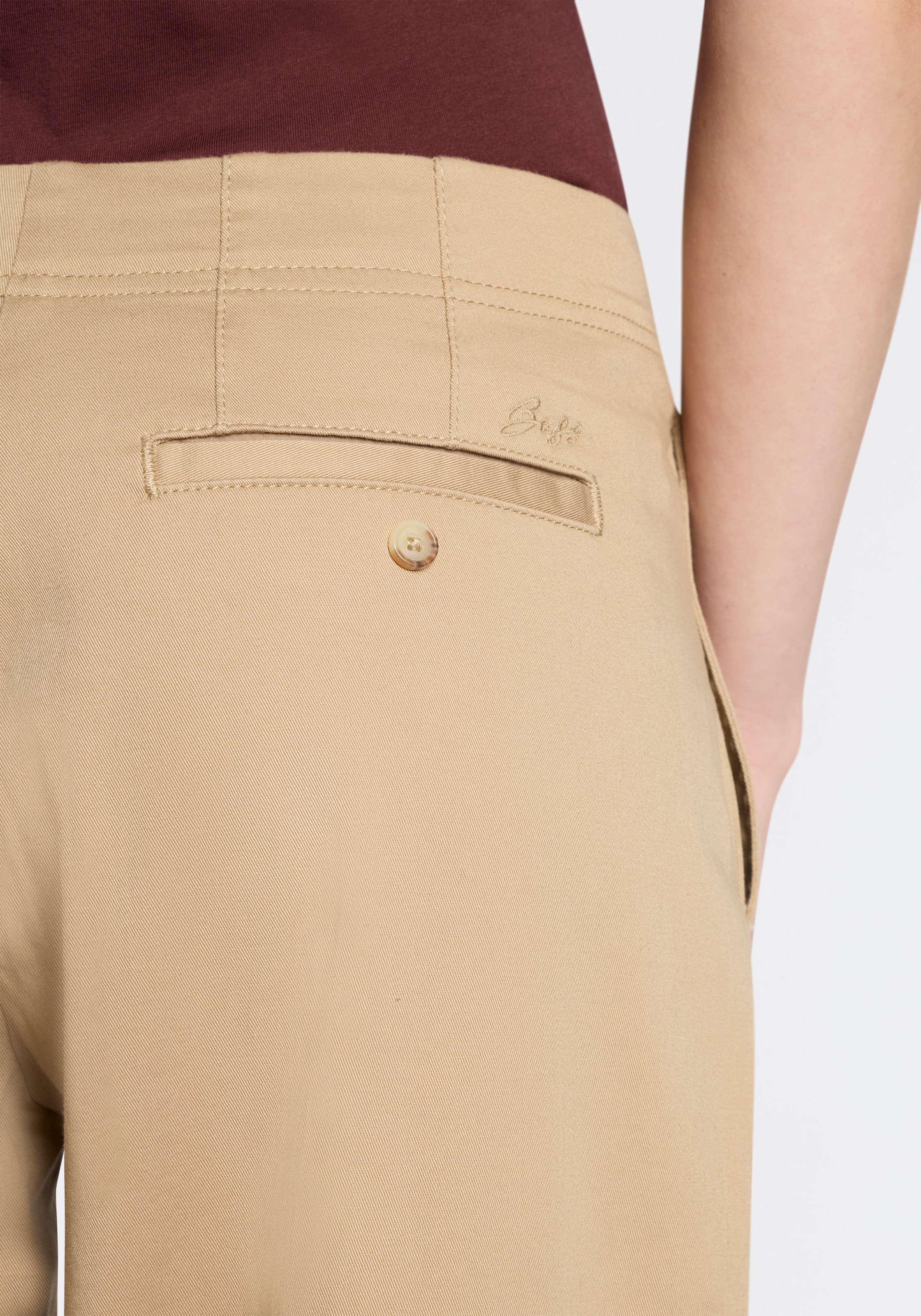 BOSS ORANGE Chinohose »Taquina Premium Damenmode«  in lockerer Passform, Barrel Fit
