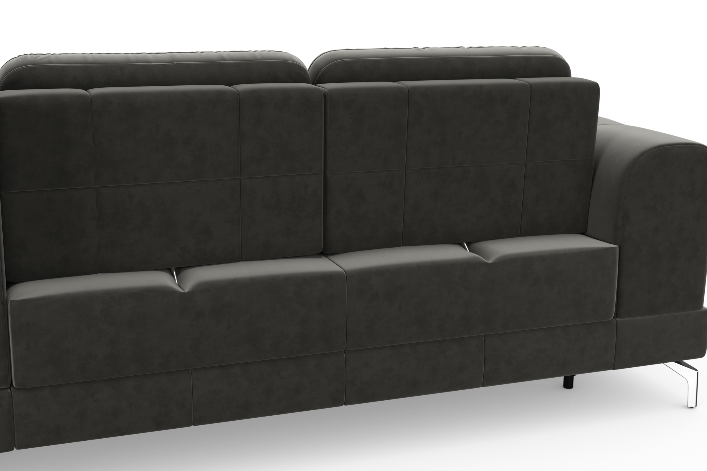 sit&more Ecksofa »Bendigo L-Form«, inklusive Sitztiefenverstellung, Bodenfreiheit 12 cm, in 2 Fußfarben