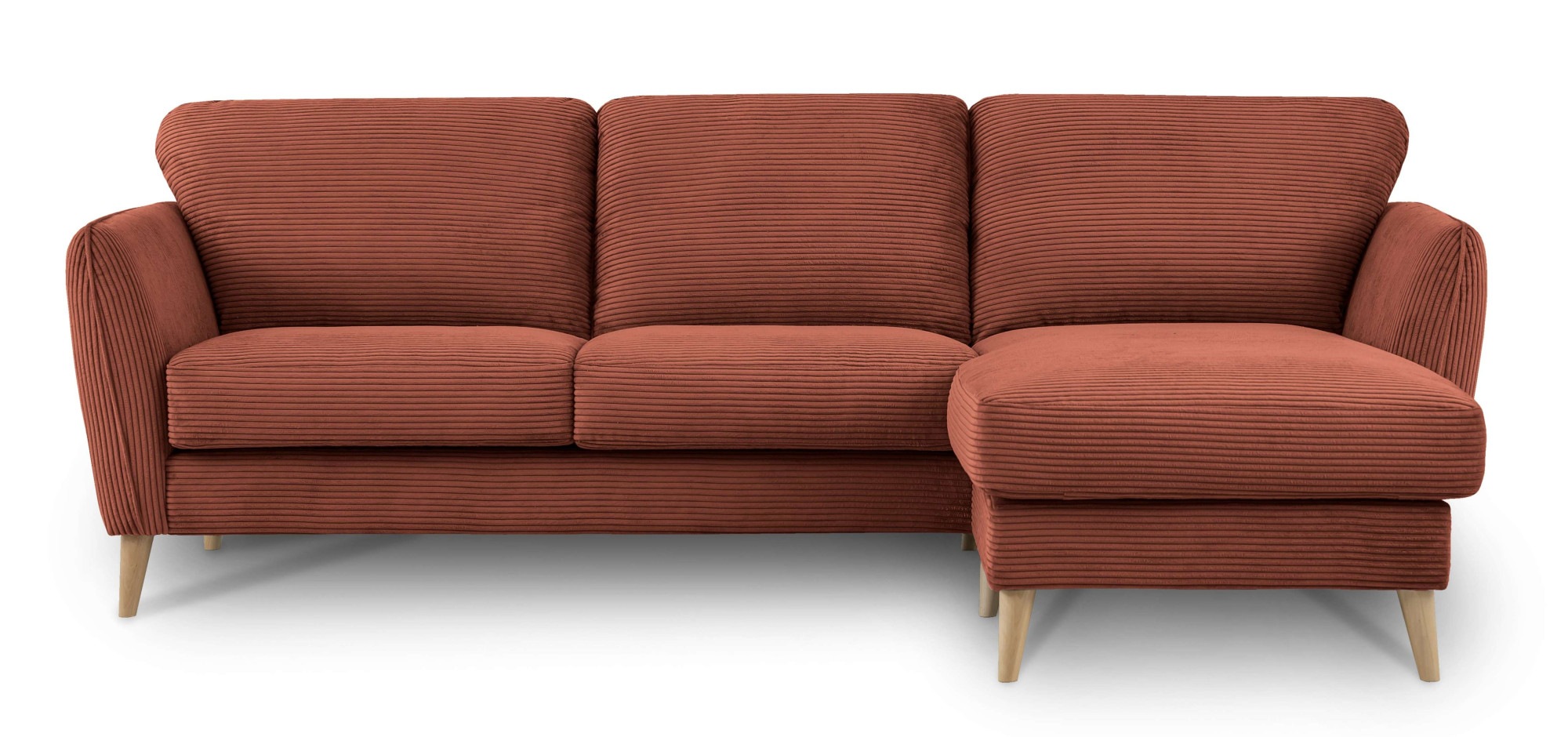 Home affaire Ecksofa »MARSEILLE (242/152cm),L-Form, Rec. rechts/links«, Massivholzbeine aus Eiche, in verschieden Bezügen und Farbvarianten