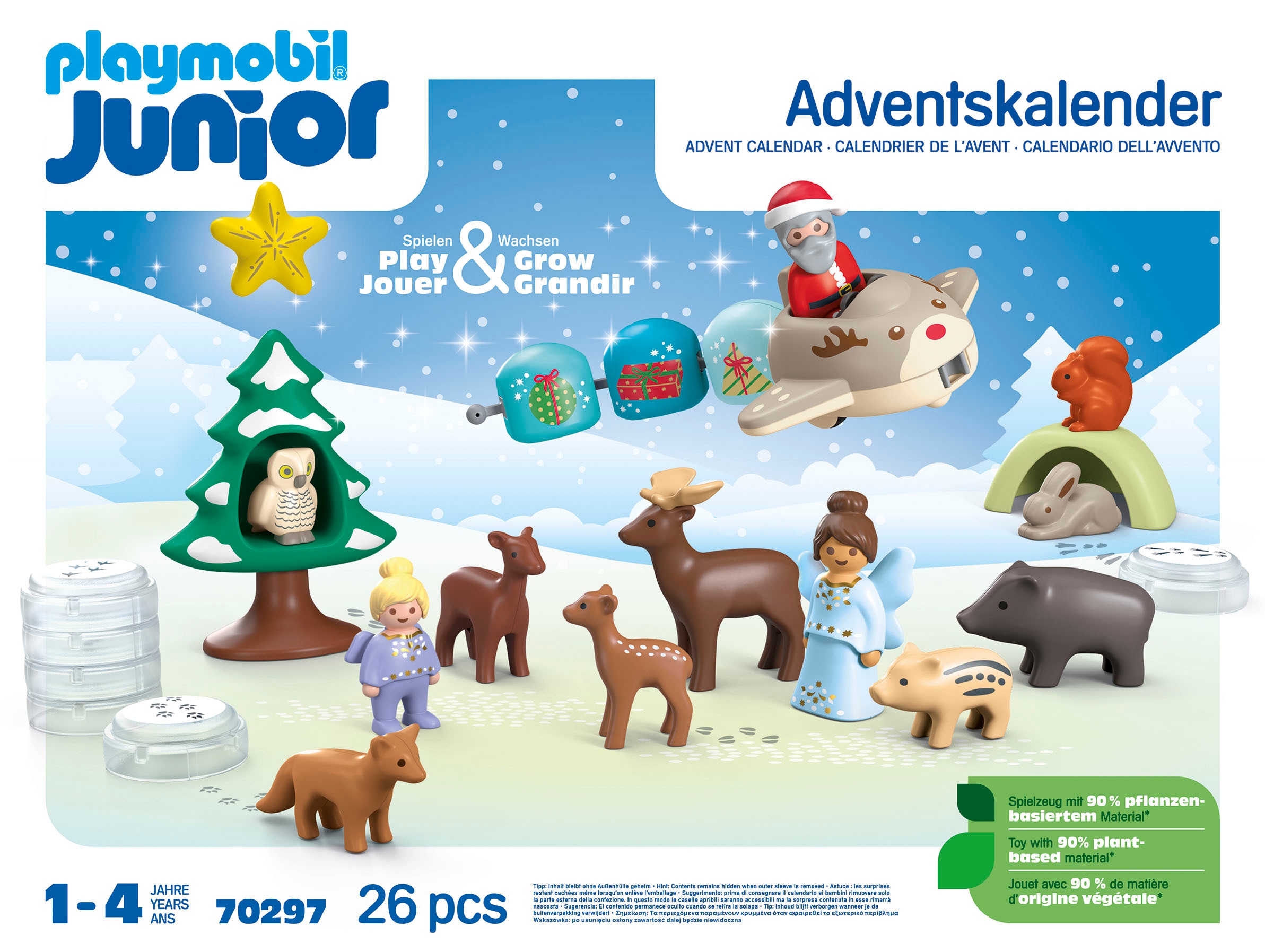 Playmobil® Spielzeug-Adventskalender »Spielbausteine, Schneeweihnacht (70297), Junior«, ab 12 Monaten, Made in Germany