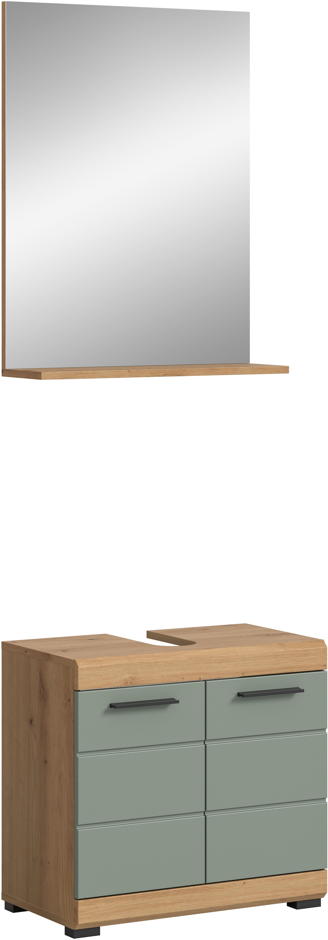 INOSIGN Badmöbel-Set »Siena, 2 teilig, bestehend aus: Waschbeckenunterschrank, Spiegel«, (Set), in verschiedenen Farben erhältlich, Badmöbel, Kombination, Badezimmer