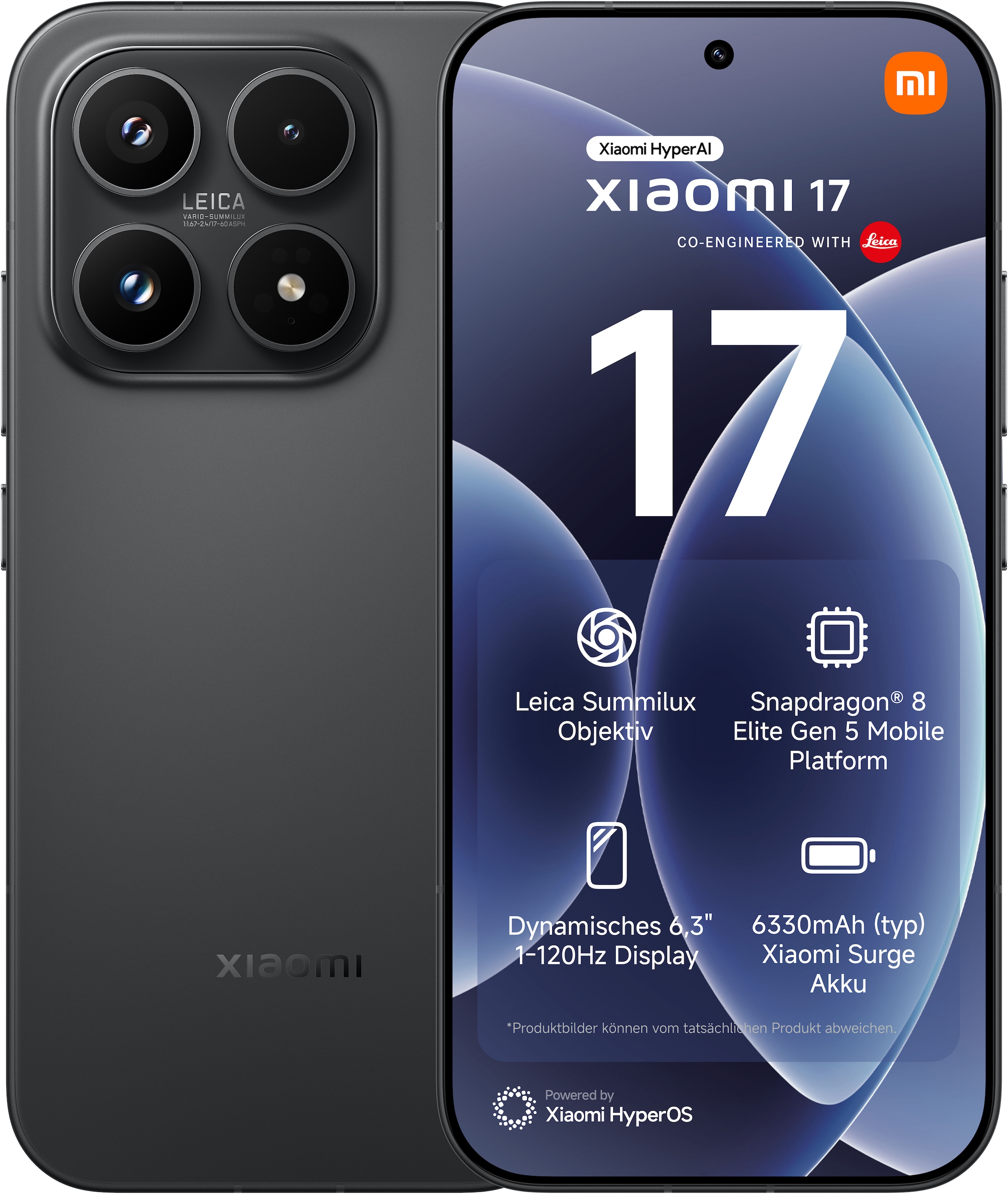 Xiaomi Smartphone »17 12+512 GB« Black