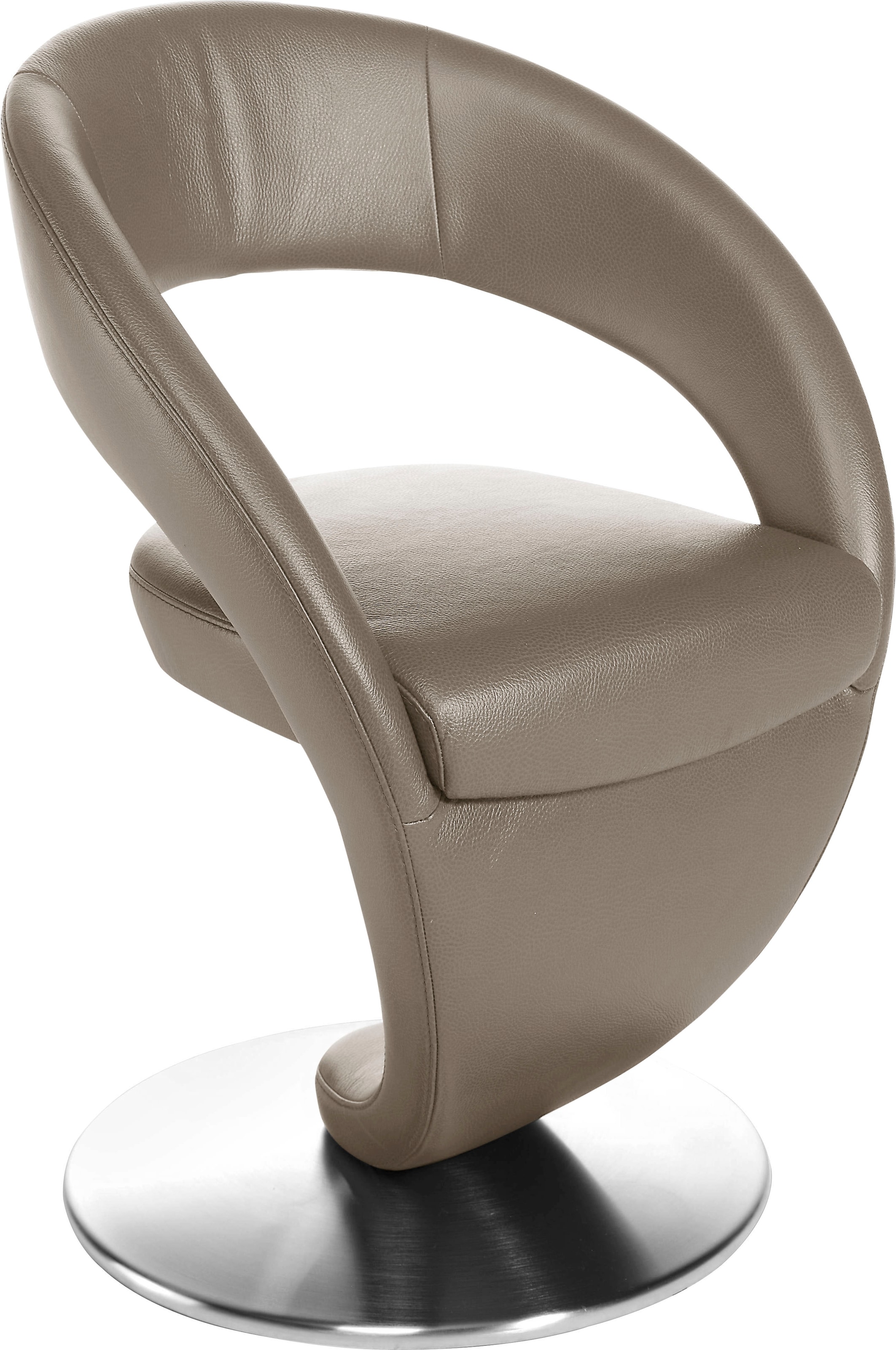 K+W Komfort & Wohnen Drehstuhl »Wave« () Design-Drehstuhl, Drehteller in Ed günstig online kaufen