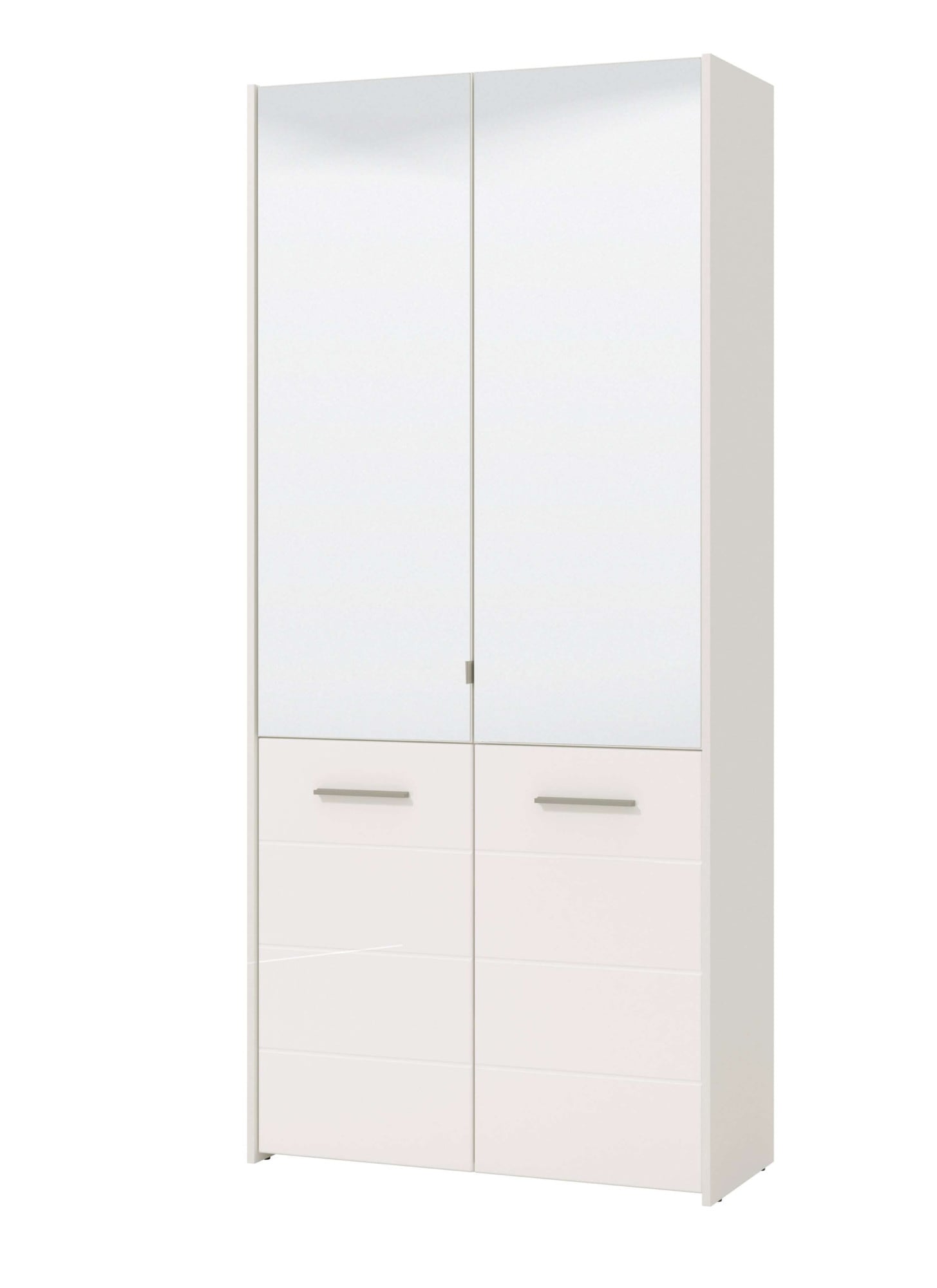 INOSIGN Schuhschrank »Menorca Schuhkommode, Lagerschrank, Schuhregal, Breite 90 cm«, mit vier Türen, in modernen und eleganten Farben, mit zwei Spiegeln