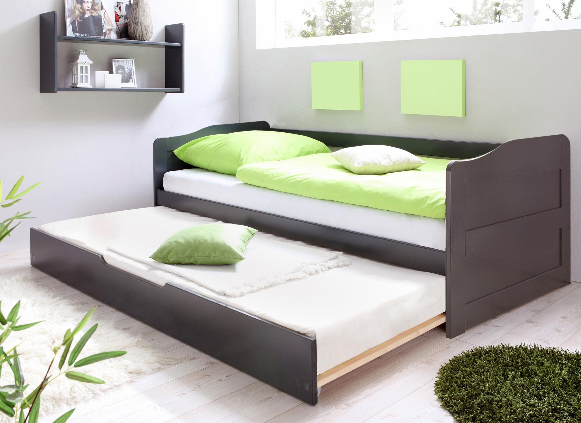 3. Bild von Ticaa Funktionsbett »Melinda«, Kiefer, mit 2 Rollrosten