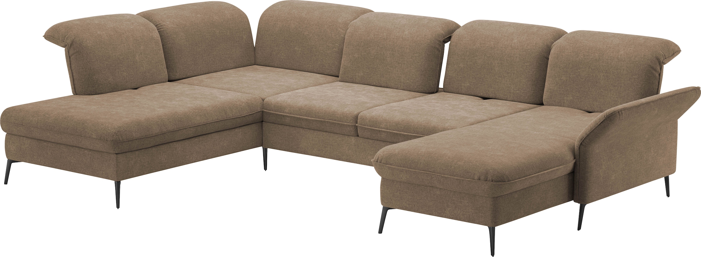 sit&more Wohnlandschaft »Emely«, mit Sitztiefenverstellung optional mit Bettfunktion und Bettkasten