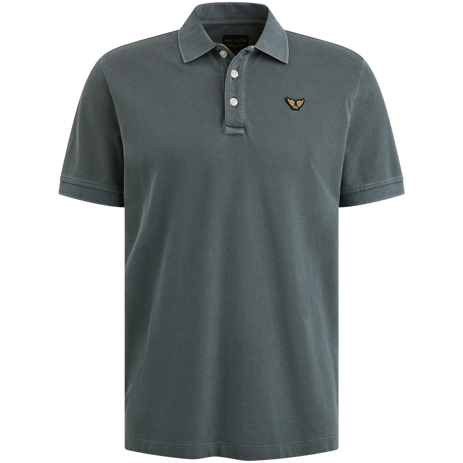 PME LEGEND Poloshirt »Short sleeve polo garment dyed pique«, mit Logo Stickerei