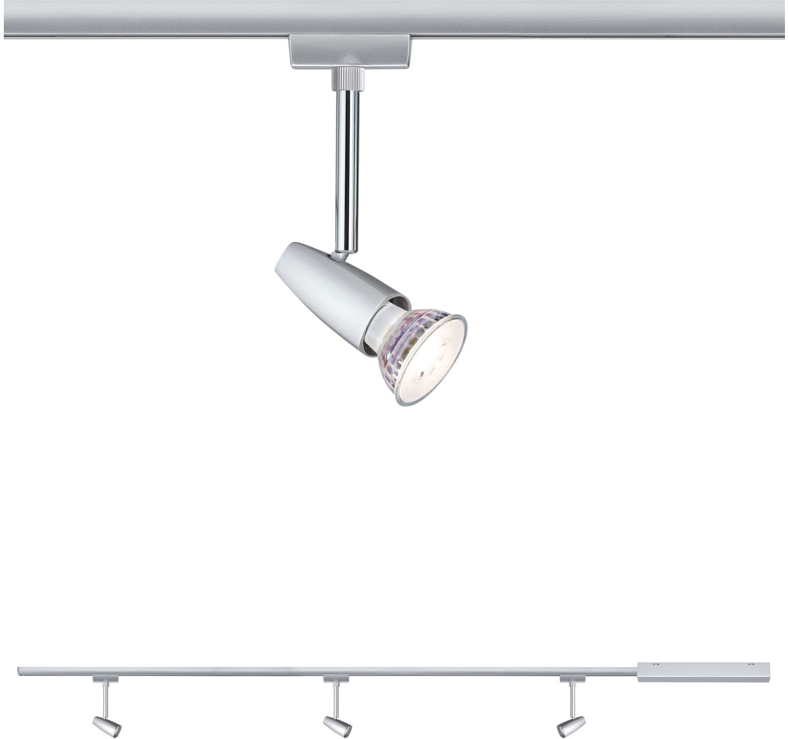 Paulmann Schienensystem-Leuchten »URail Set Barelli max 3x10W GU10 Chrom ma günstig online kaufen