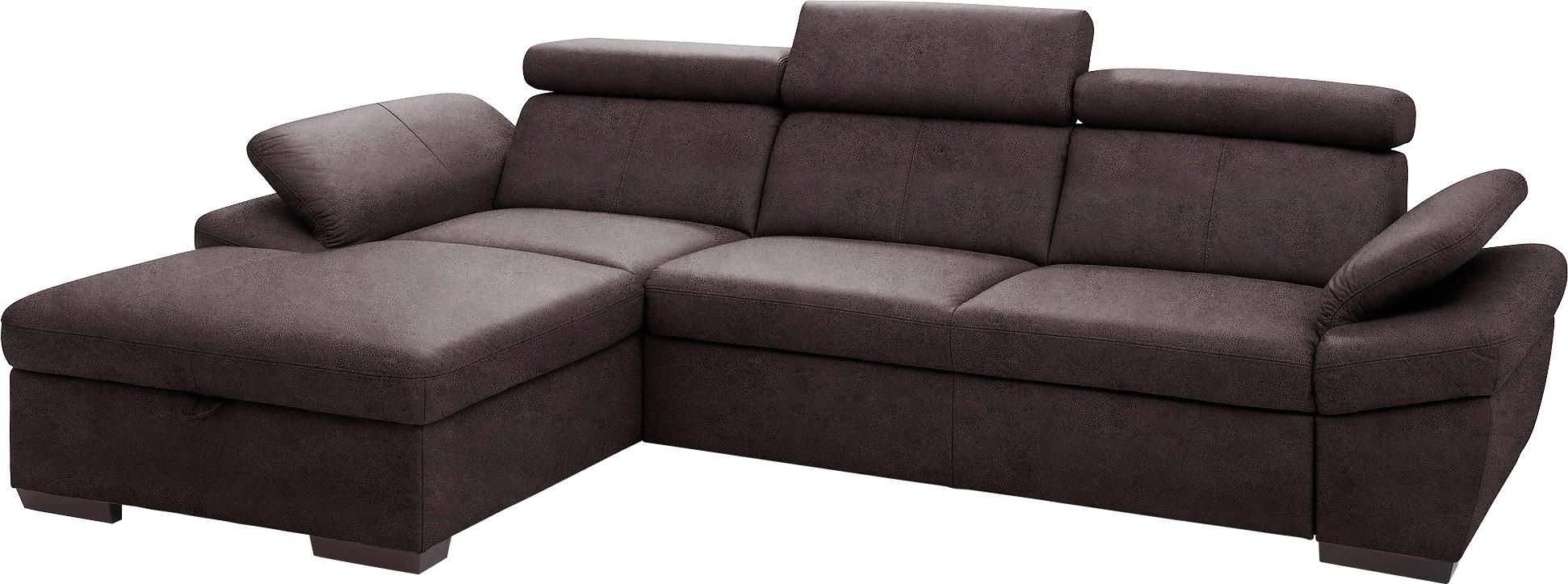 exxpo - sofa fashion Ecksofa »Salerno, Funktionssofa, Breite 280cm, hoher S günstig online kaufen