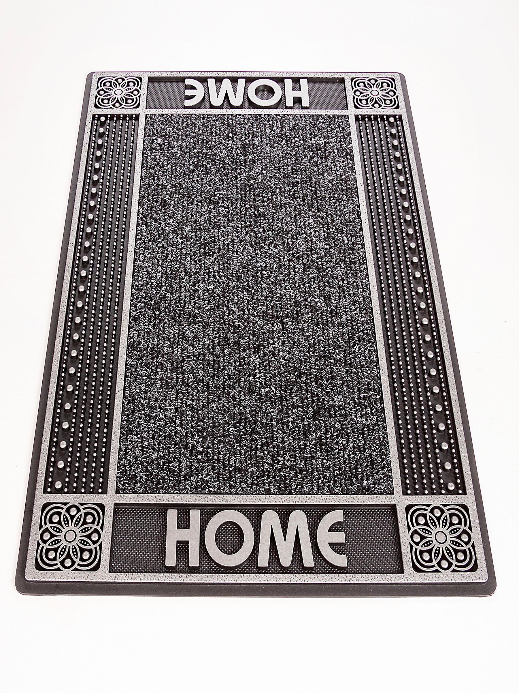 Home2Fashion Fußmatte »DC Clean Home«, rechteckig, 8 mm Höhe, Schmutzfangmatte, mit Spruch, robust, In- und Outdoor geeignet