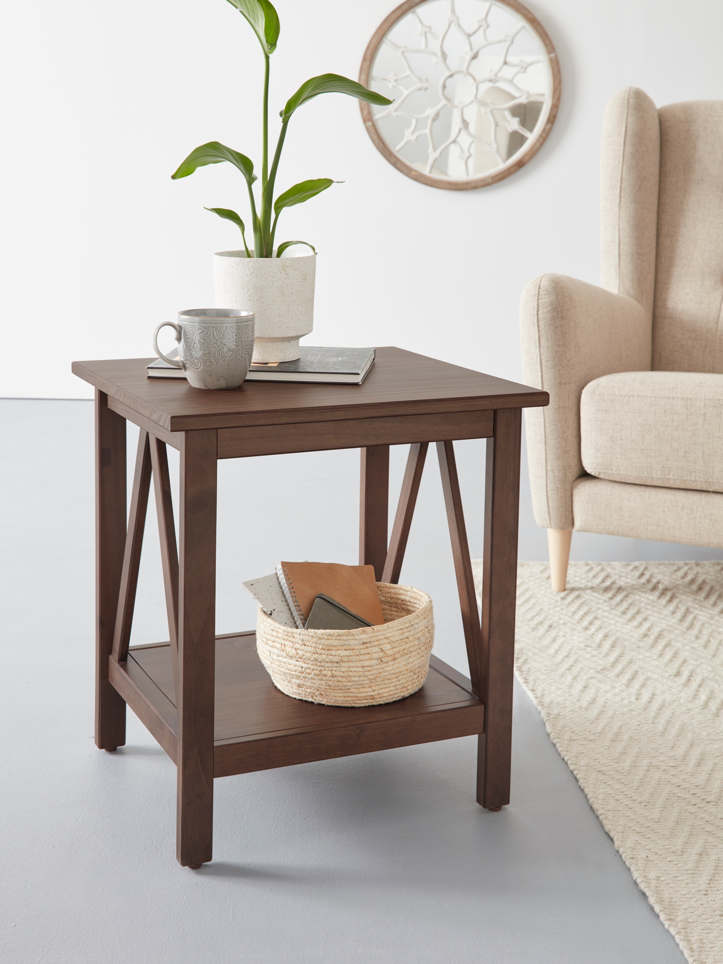 Timbers Beistelltisch »Fonville« 1 Stk. tlg. Beistelltisch aus Kiefernholz, günstig online kaufen