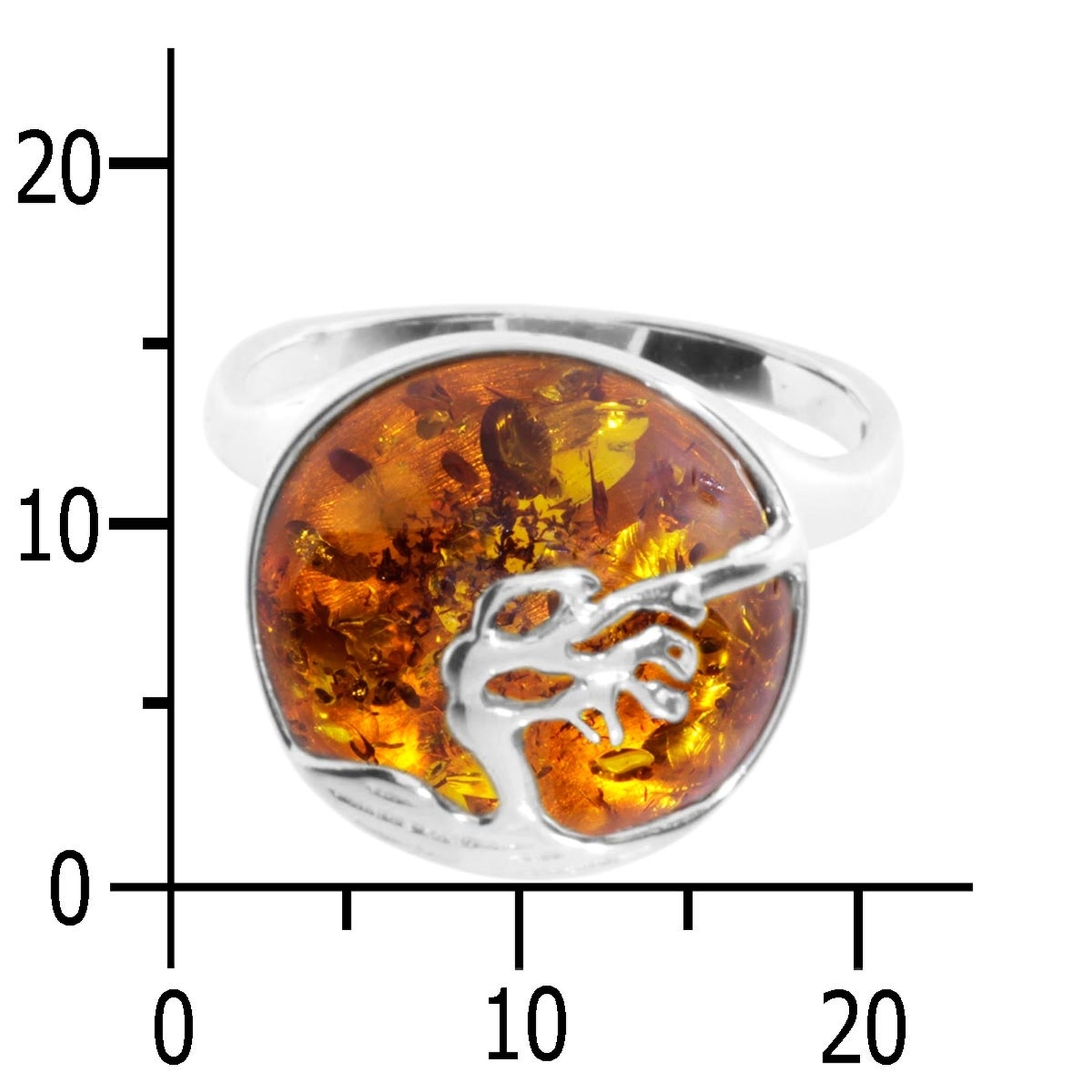 OSTSEE-SCHMUCK Fingerring »Ostsee-Schmuck Ring Windflüchter 15 mm Ring Windflüchter 15 mm«, (1 tlg.)