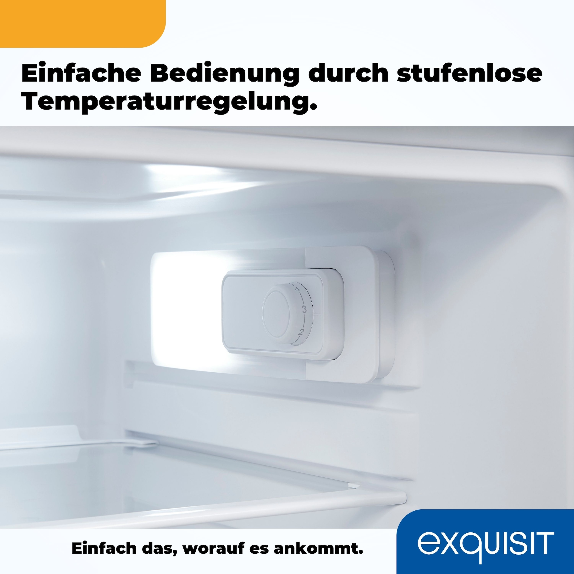 exquisit Kühlschrank »KS16-V-040E weiss«, 127 L Volumen