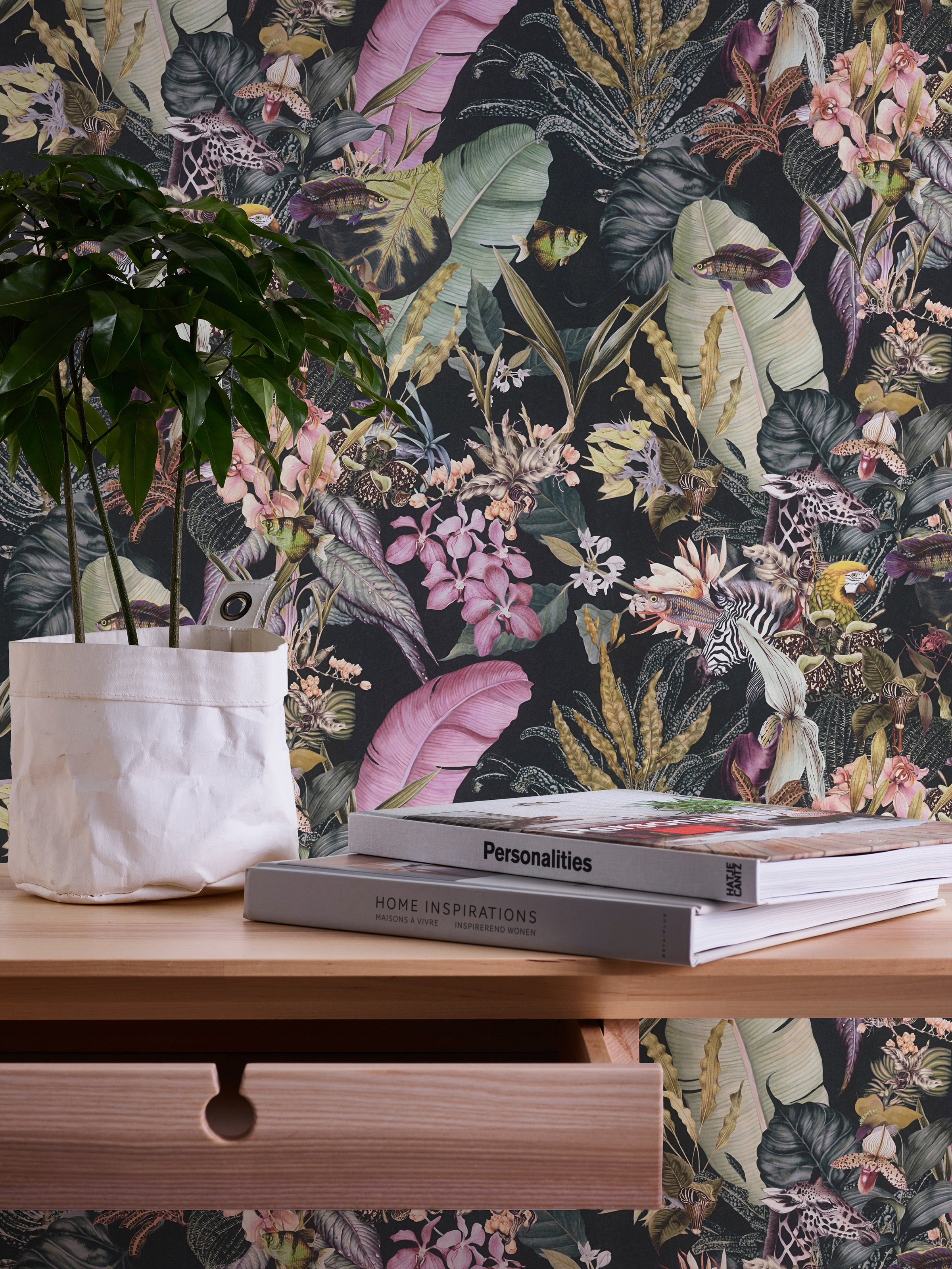 A.S. Création Vliestapete »Dream Flowery«, floral-botanisch-Wald, Tiertapete Tapete Blumenoptik Tapeten Wohnzimmer Schlafzimmer Küche