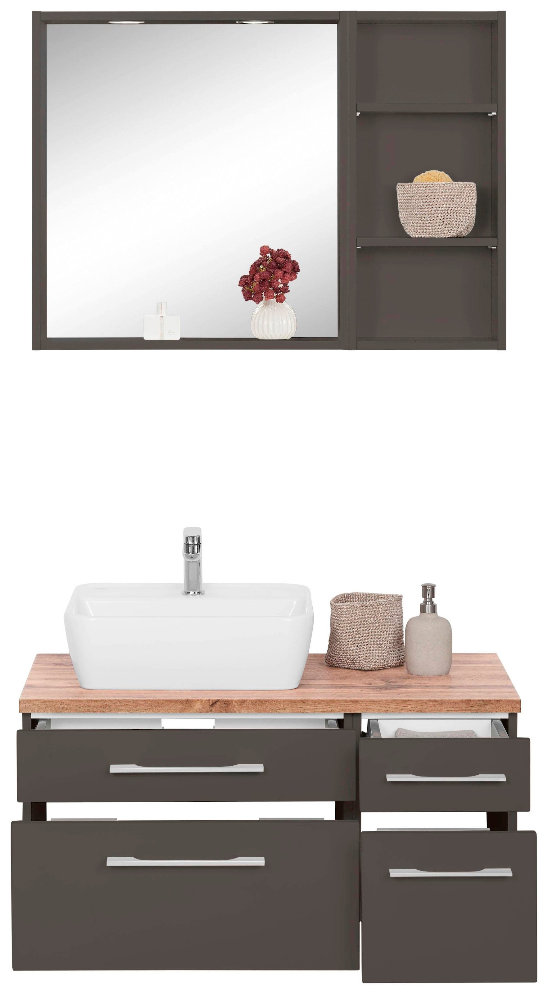 welltime Badmöbel-Set »Davos« 3 Stk. tlg. günstig online kaufen