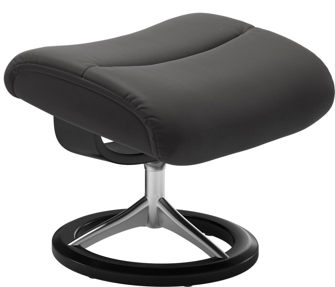 Stressless® Relaxsessel »View«, (Set, Relaxsessel mit Hocker), mit Signature Base, Größe S,Gestell Schwarz