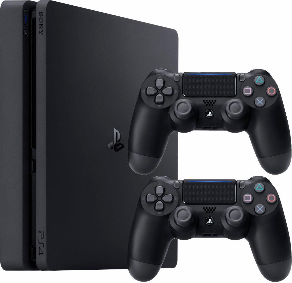 Bild von PlayStation 4 Konsolen-Set »Slim«, (Bundle, inkl. 2 PlayStation 4 Wireless DualShock Controller)