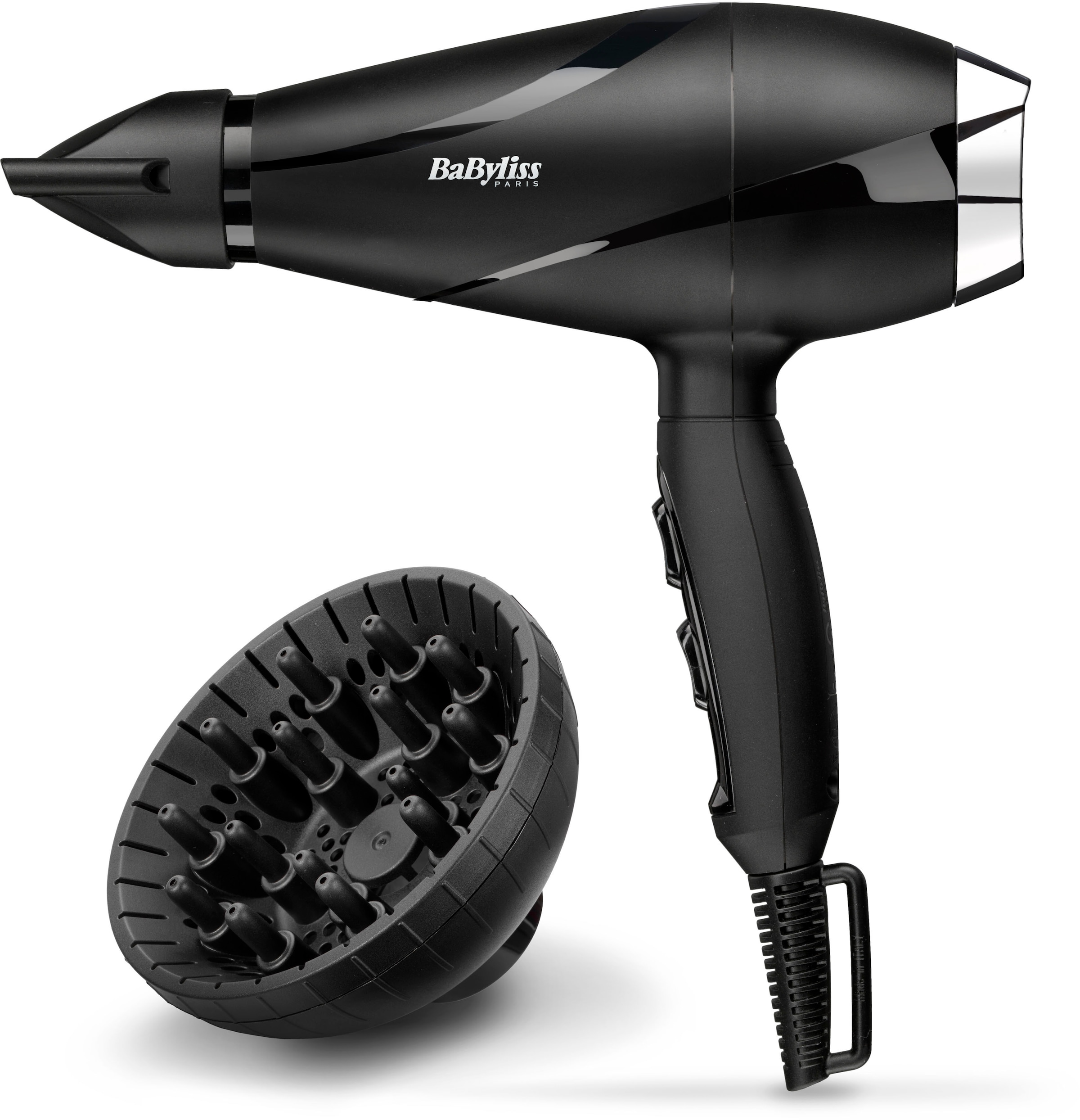 BaByliss Ionic-Haartrockner »6713DE Pro Shine«, 2200 W, 2 Aufsätze, AC Haartrockner mit Diffusor