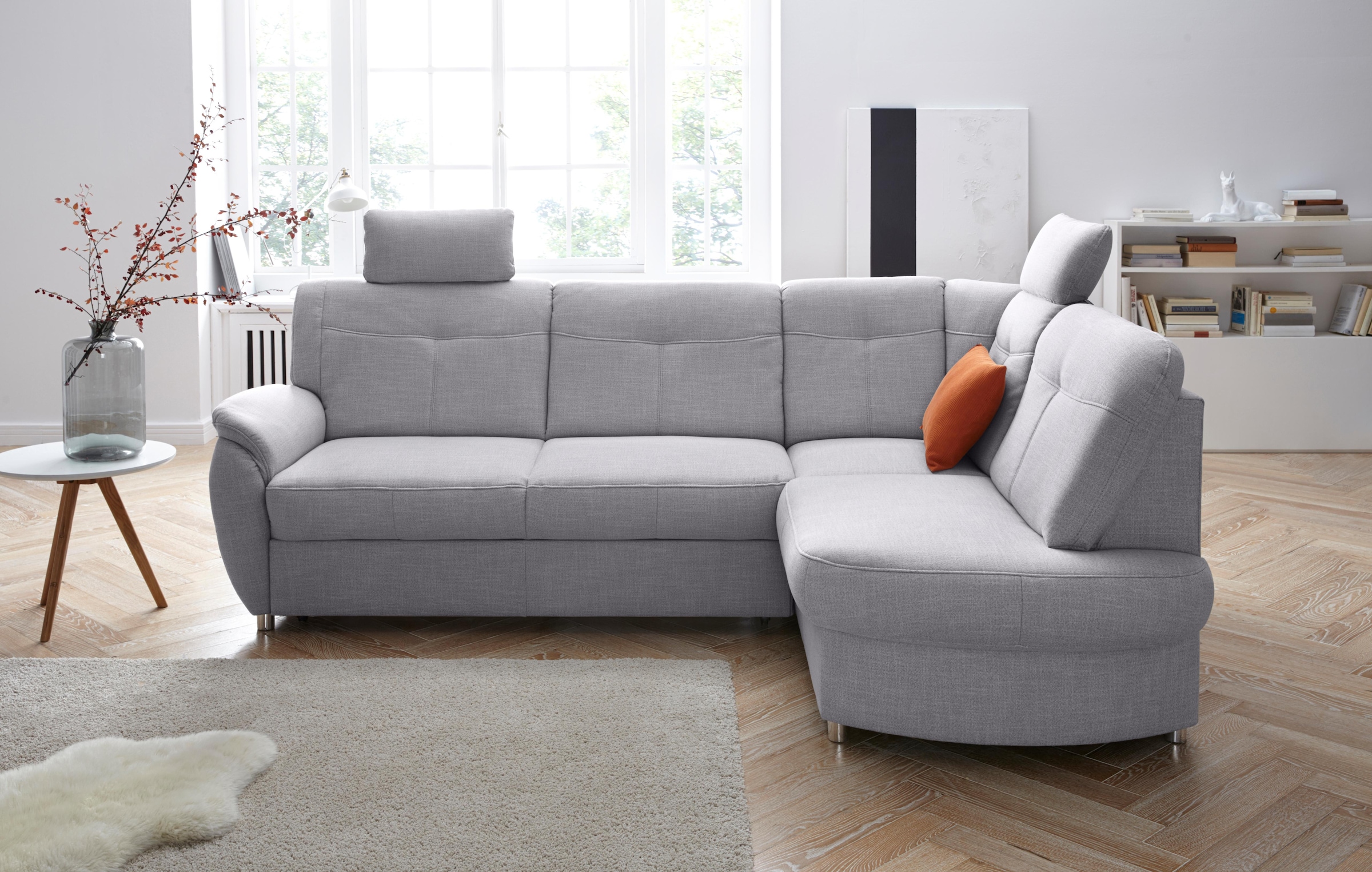 sit&more Ecksofa »Sonoma L-Form«, wahlweise mit Bettfunktion und Bettkasten
