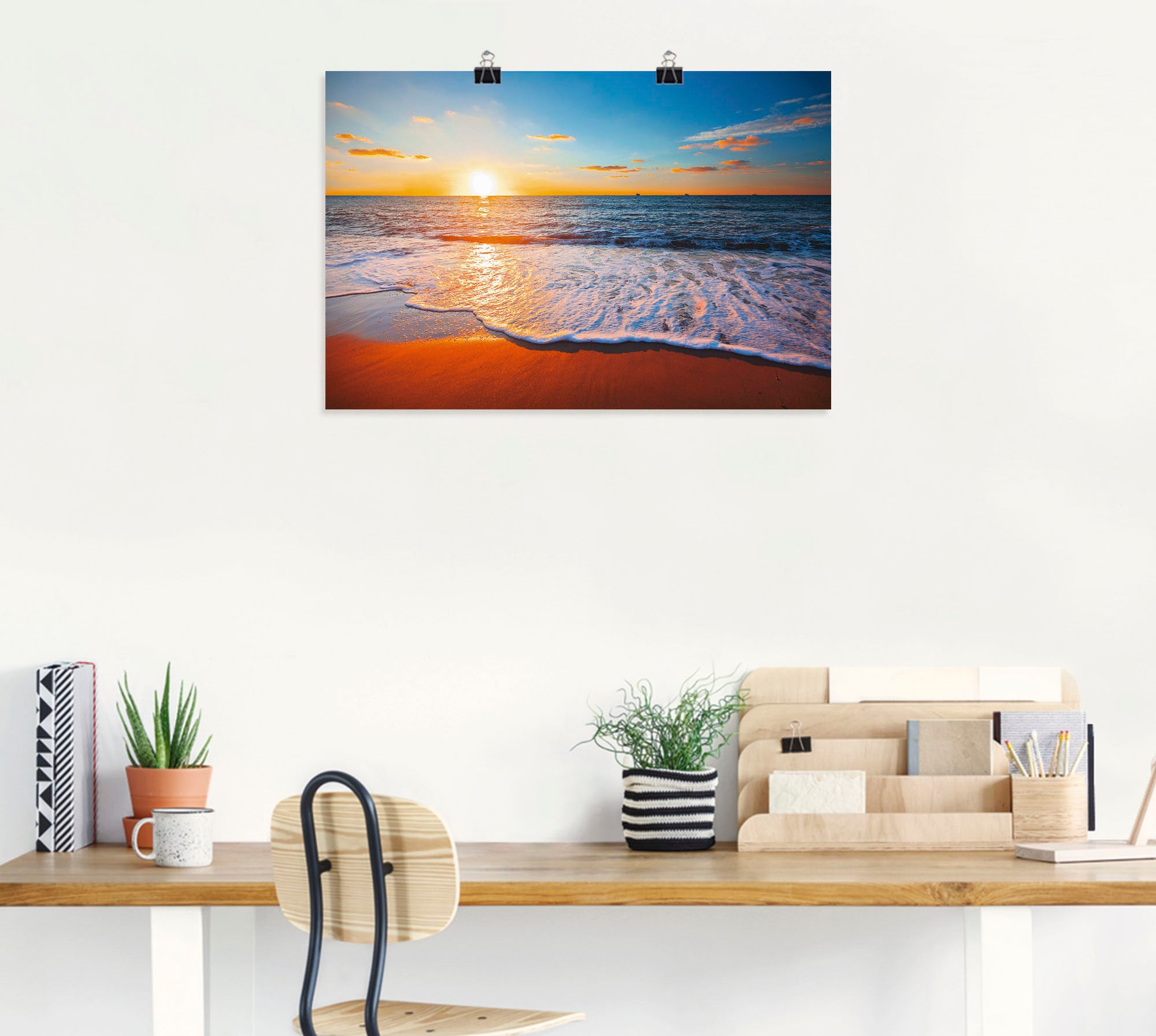 Artland Wandbild »Sonnenuntergang und das Meer«, Strand, (1 St.), als Alubi günstig online kaufen