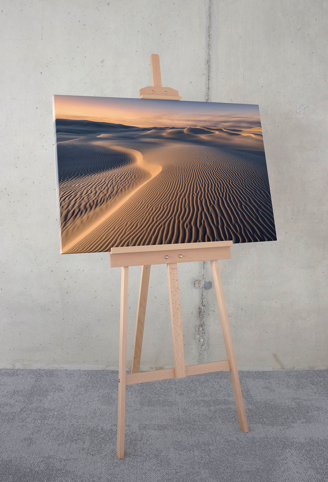 Komar Leinwandbild »Sand Storm - Größe 90 x 60 cm«, Baum-Blätter-Natur-Berge-Blumen-Foto-Jahreszeiten-Landschaft-Meer-Strand-Palmen, (Packung, 1 St.), Keilrahmenbild mi Echtholzrahmen