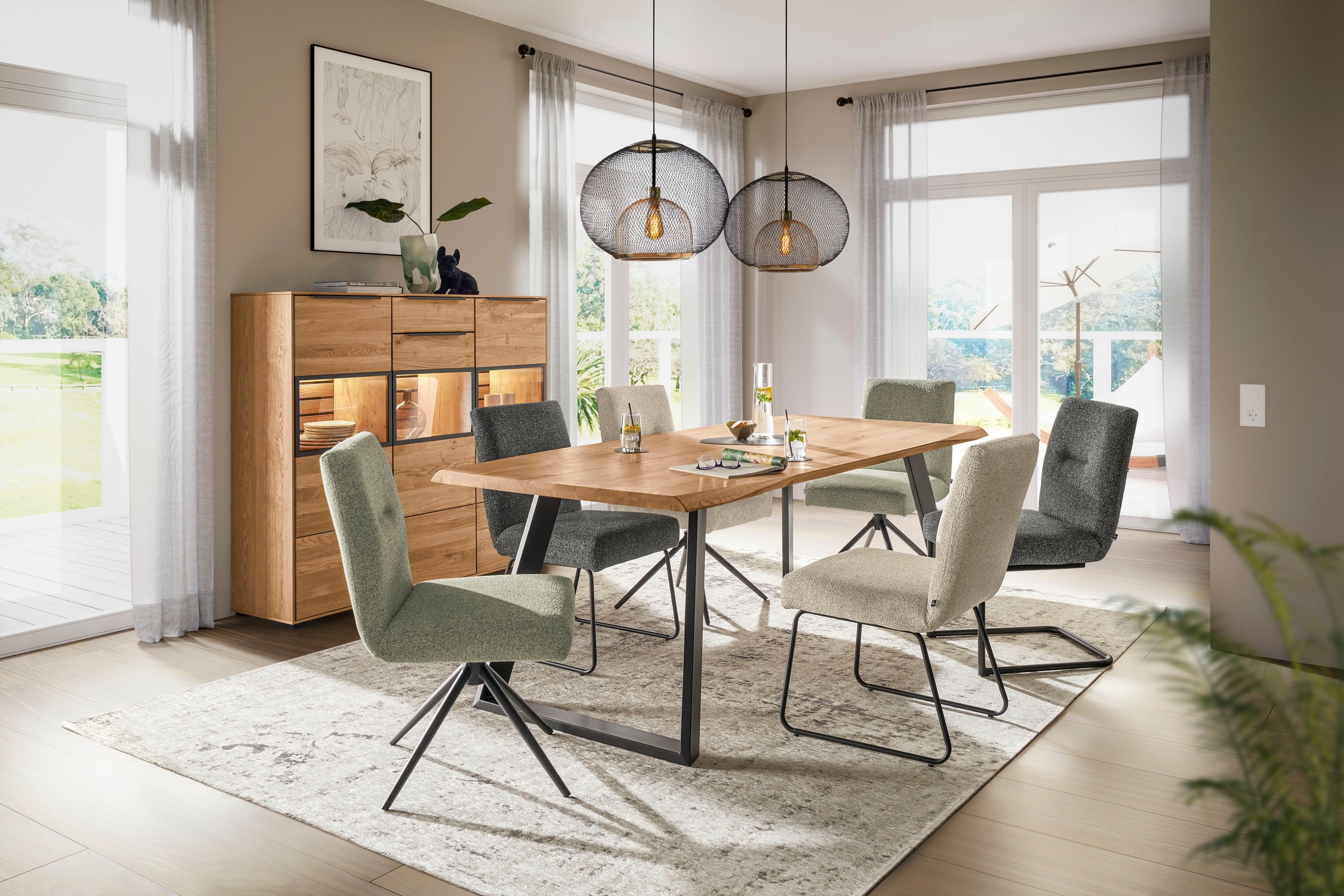 set one by Musterring Esszimmerstuhl »Tracy« () 2er-Set, Schlittengestell s günstig online kaufen