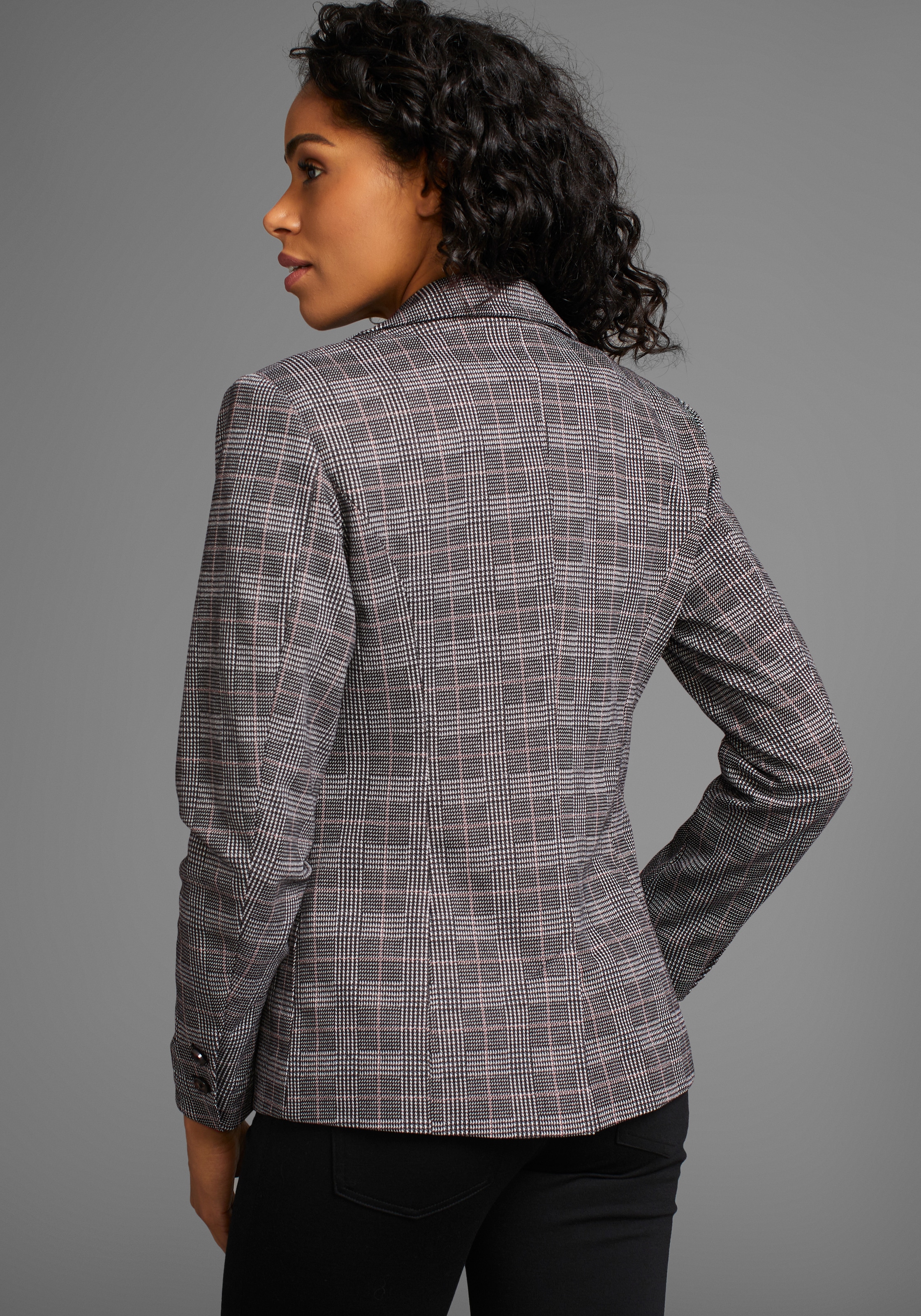 Laura Scott Kurzblazer, in trendigem Karolook