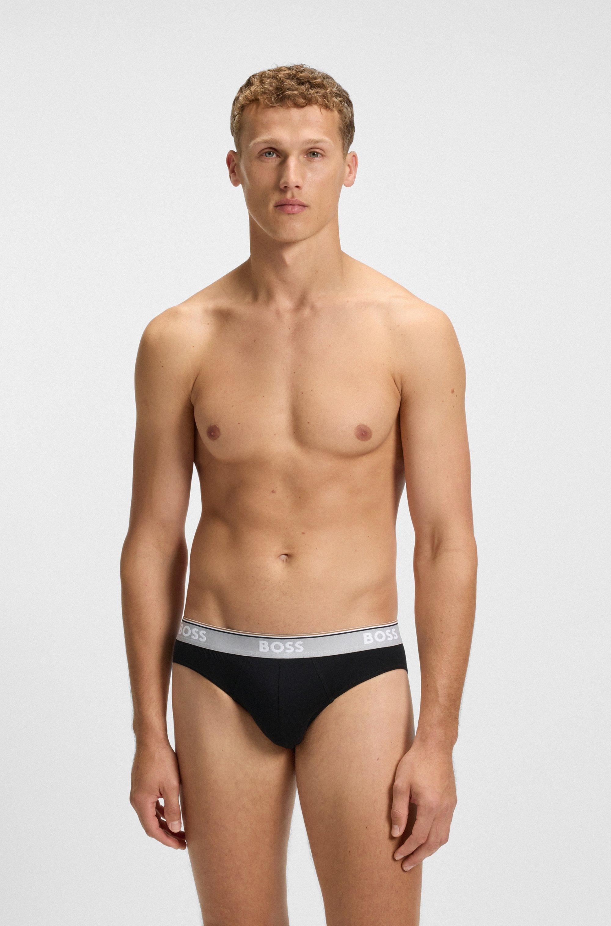 BOSS Slip »Brief 3P Power«, (Packung, 3 St.), mit BOSS Schriftzug
