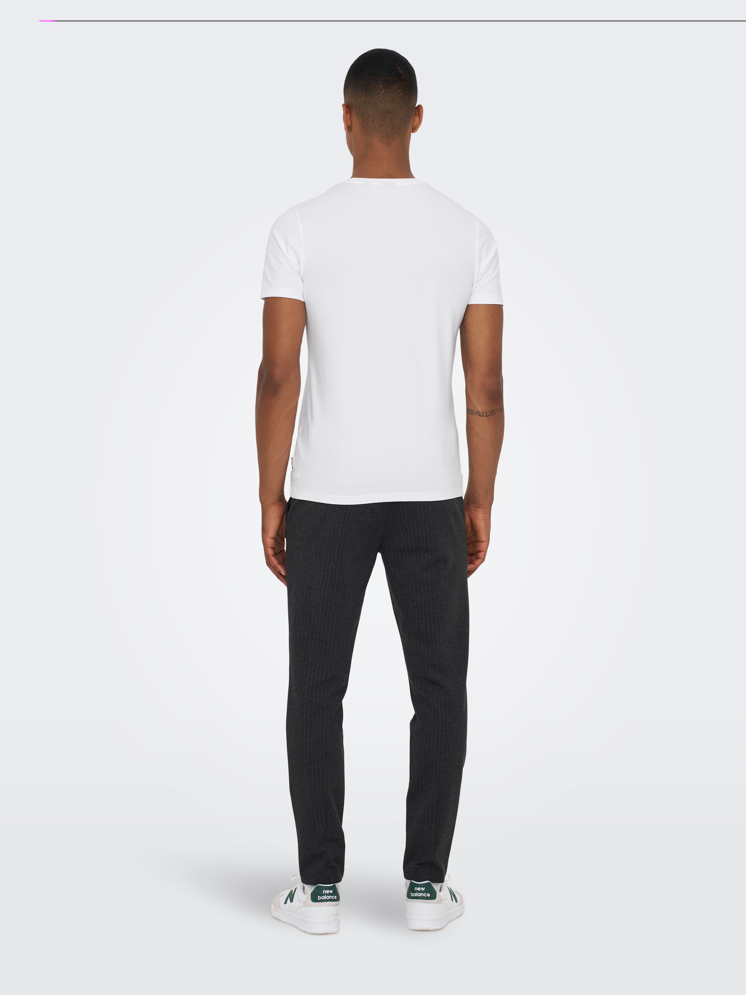 ONLY & SONS T-Shirt »ONSBASIC SLIM O-NECK 2-PACK NOOS« Packung, 2 Stk.