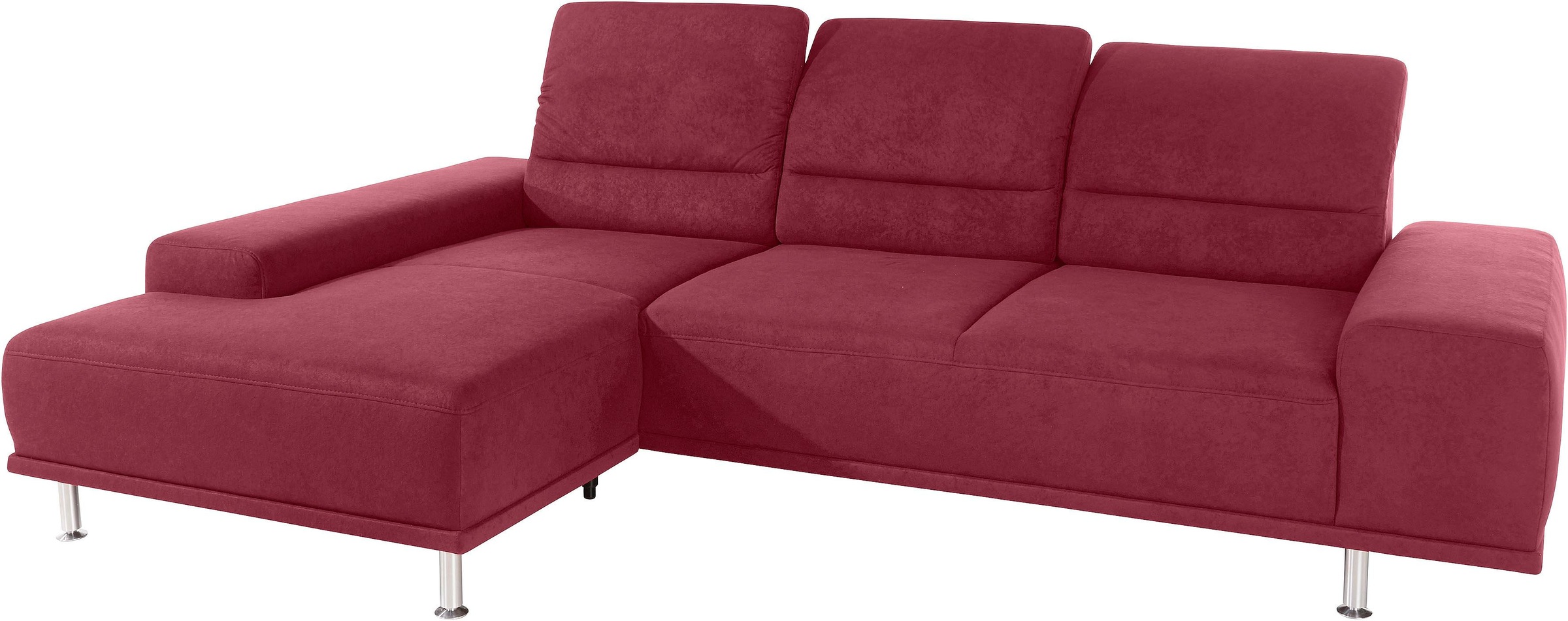 sit&more Ecksofa »Mariola L-Form«, mit Recamiere und Federkern, inklusive Sitztiefenverstellung