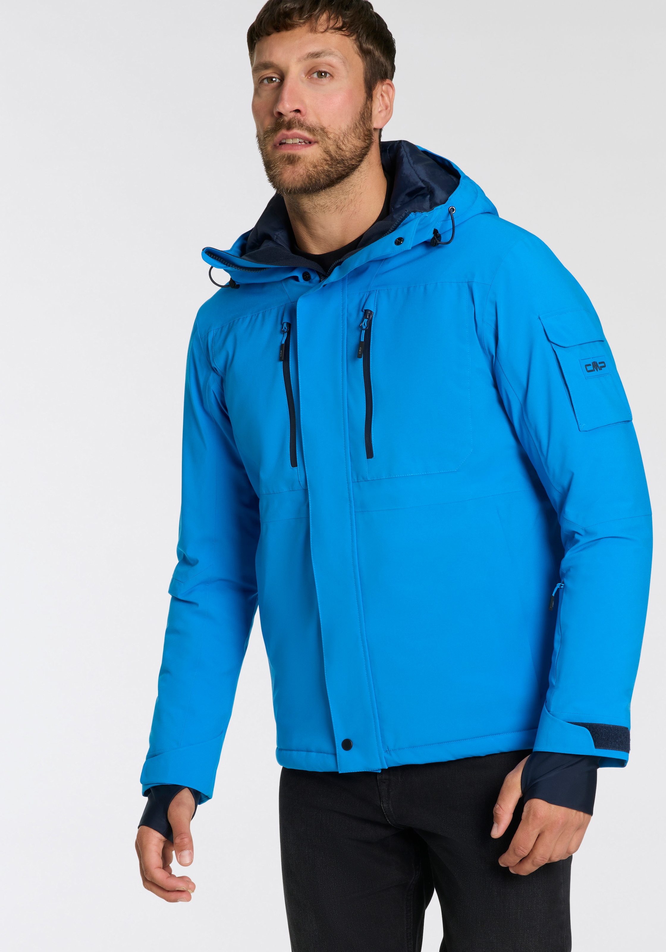 Winterjacke 1 Stk. tlg. mit Kapuze, Gr. 52, royal blue