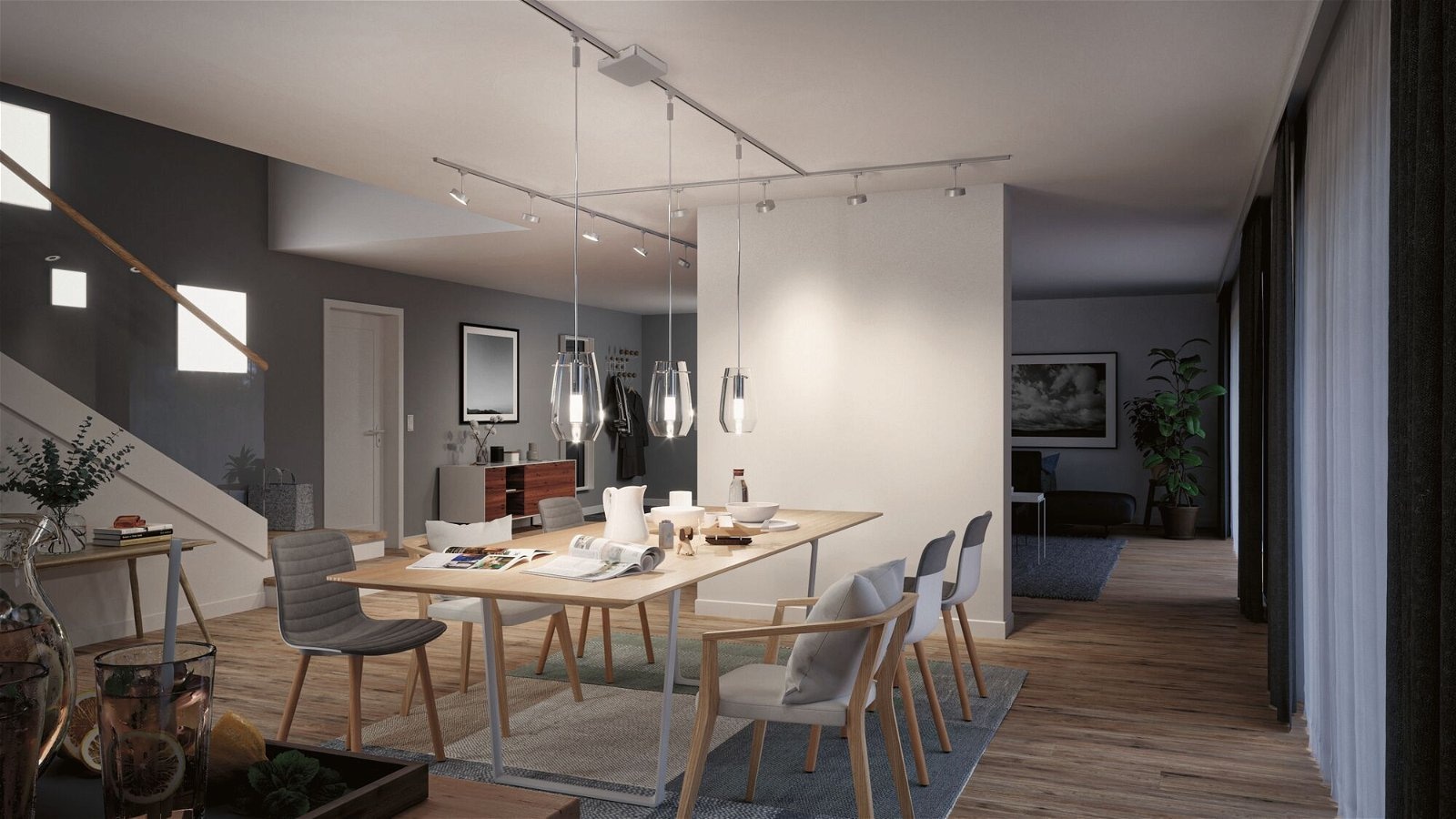 Paulmann Schienensystem-Einspeiser »URail Einspeisung Smart Home Mitte 227x196mm max. 300W« 1 Stk. tlg. Zigbee 3.0