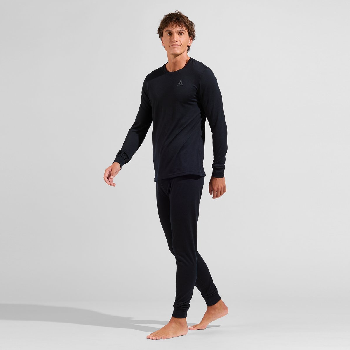 Odlo Funktionsshirt »BL TOP crew neck l/s-MERINO 200« atmungsaktives Funktionsshirt, aus Wolle, schnell trocknendes Material
