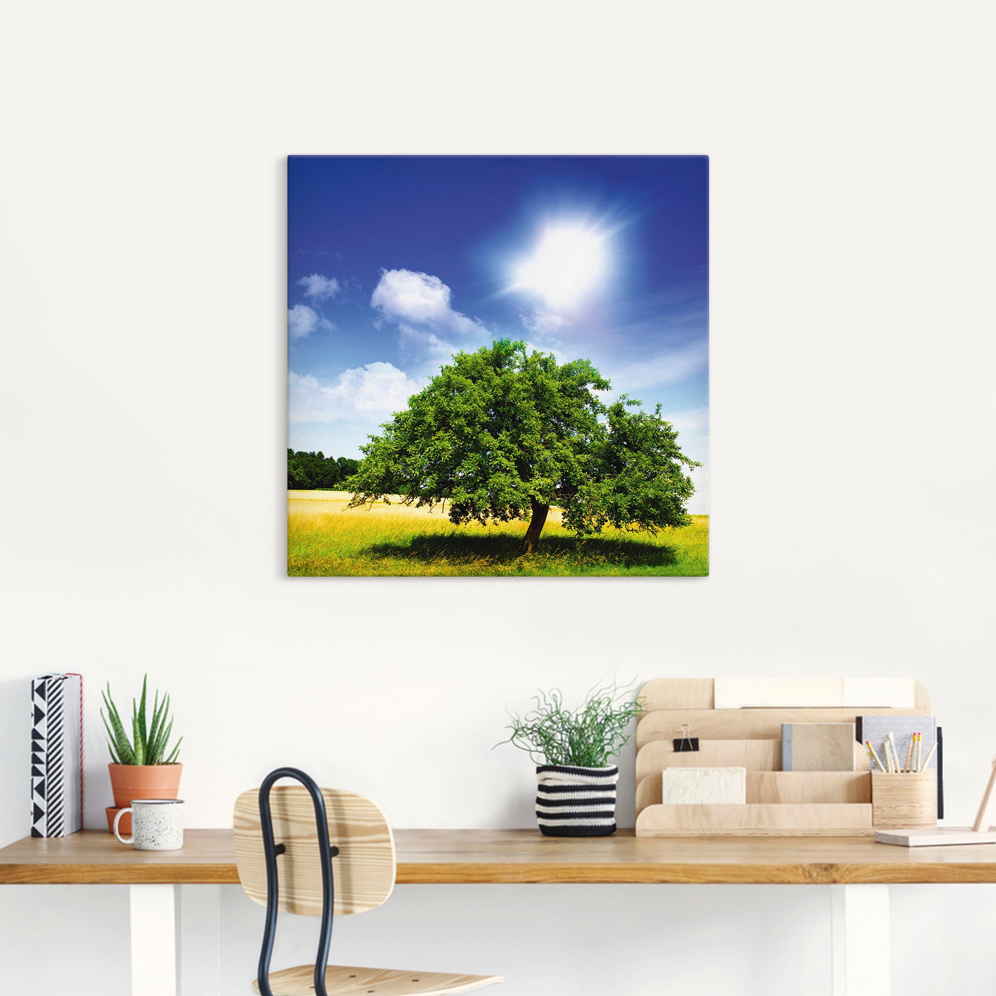 Artland Wandbild »Baum des Lebens« Bäume 1 Stk. tlg. auf Holzrahmen gespann günstig online kaufen