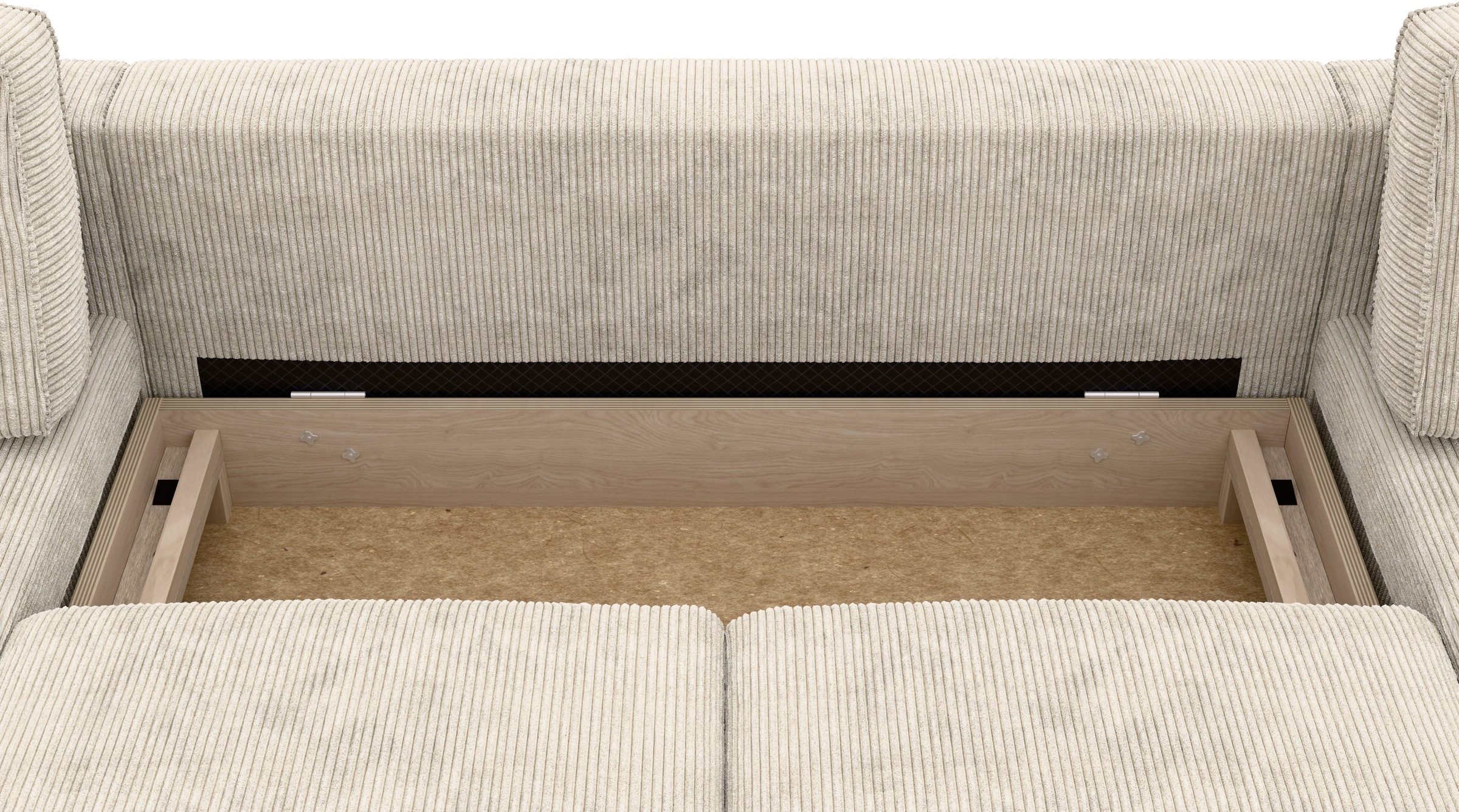 Home affaire Wohnlandschaft »Booster Couch wahlweise mit Schlaffunktion und Bettkasten-auch in Cord«, Sofa in U-Form, Breite 305 cm