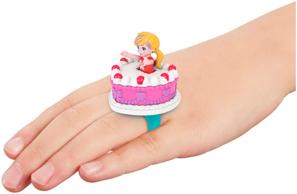 Polly Pocket Spielwelt »Mattel 80th Anniversary Ruby Red Ring Box Collector Compact«