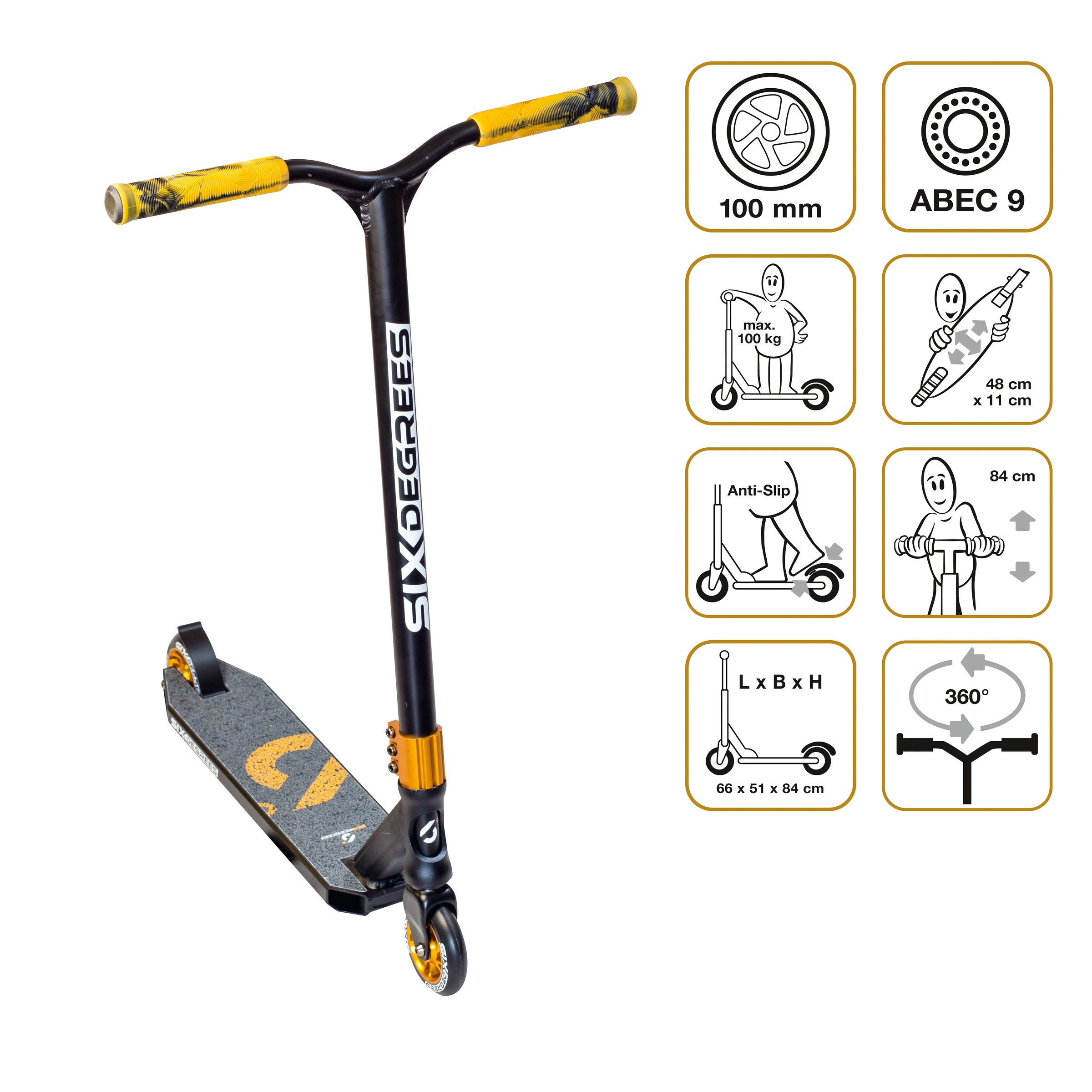 Six Degrees Stuntscooter »Stuntscooter 100 mm«