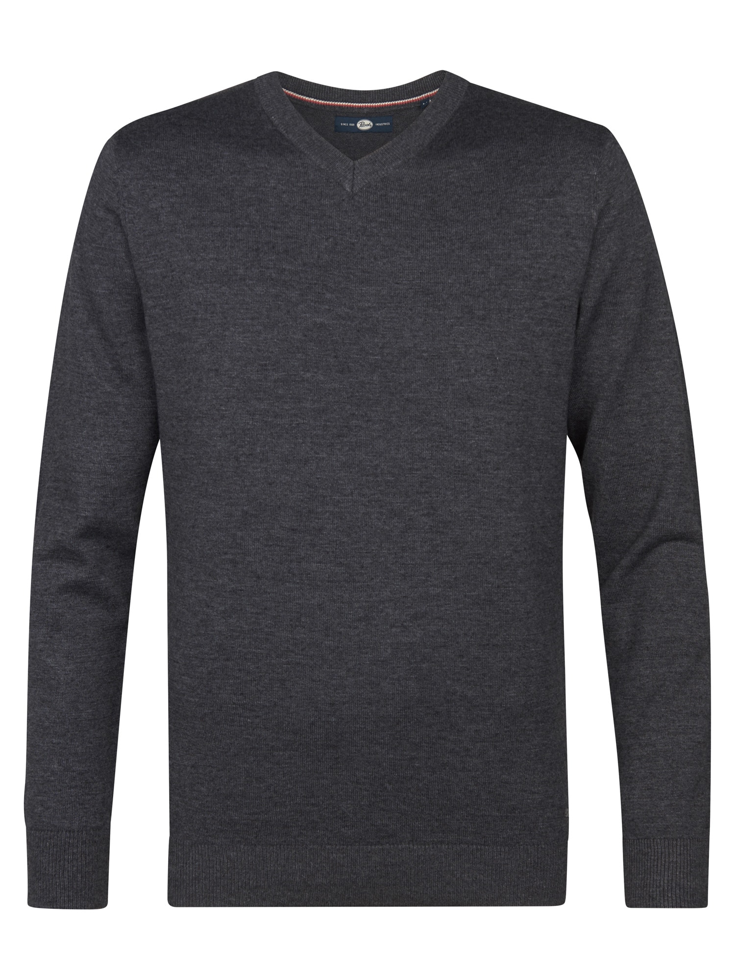 Petrol Industries V-Ausschnitt-Pullover »V-Neck Basi«, Materialmix mit Baumwollanteil