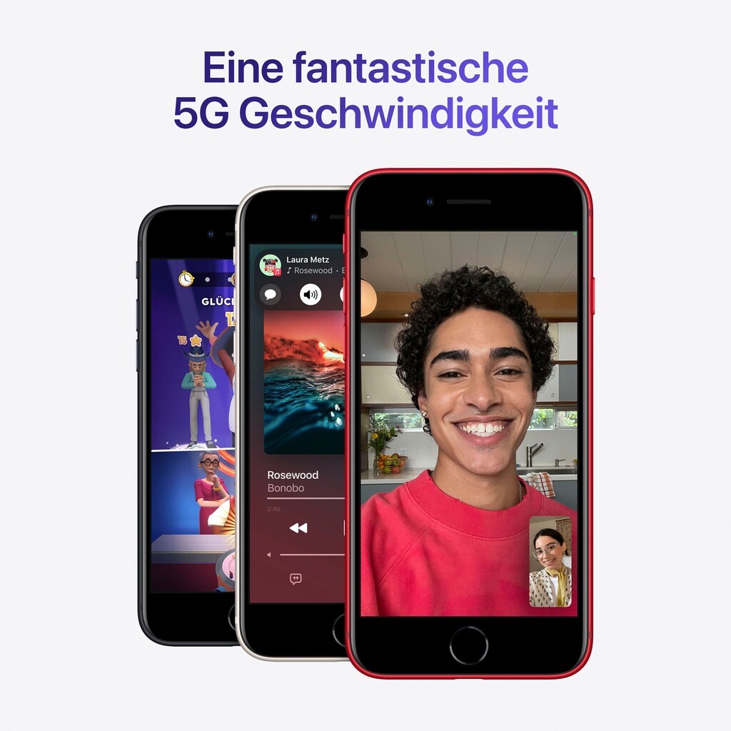 Apple Smartphone »iPhone SE (2022)«, Starlight, 11,94 cm/4,7 Zoll, 128 GB Speicherplatz, 12 MP Kamera