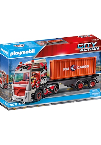 Playmobil® Konstruktions-Spielset »LKW mit Anhänger (70771), City Action«, (60 St.),... kaufen